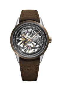Freelancer Calibre RW1212 Skeleton Men's Automatic Bronze Watch, 42 mm