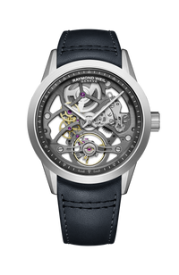 Montre automatique squelette anthracite Freelancer Calibre RW1212 pour homme, 40 mm
