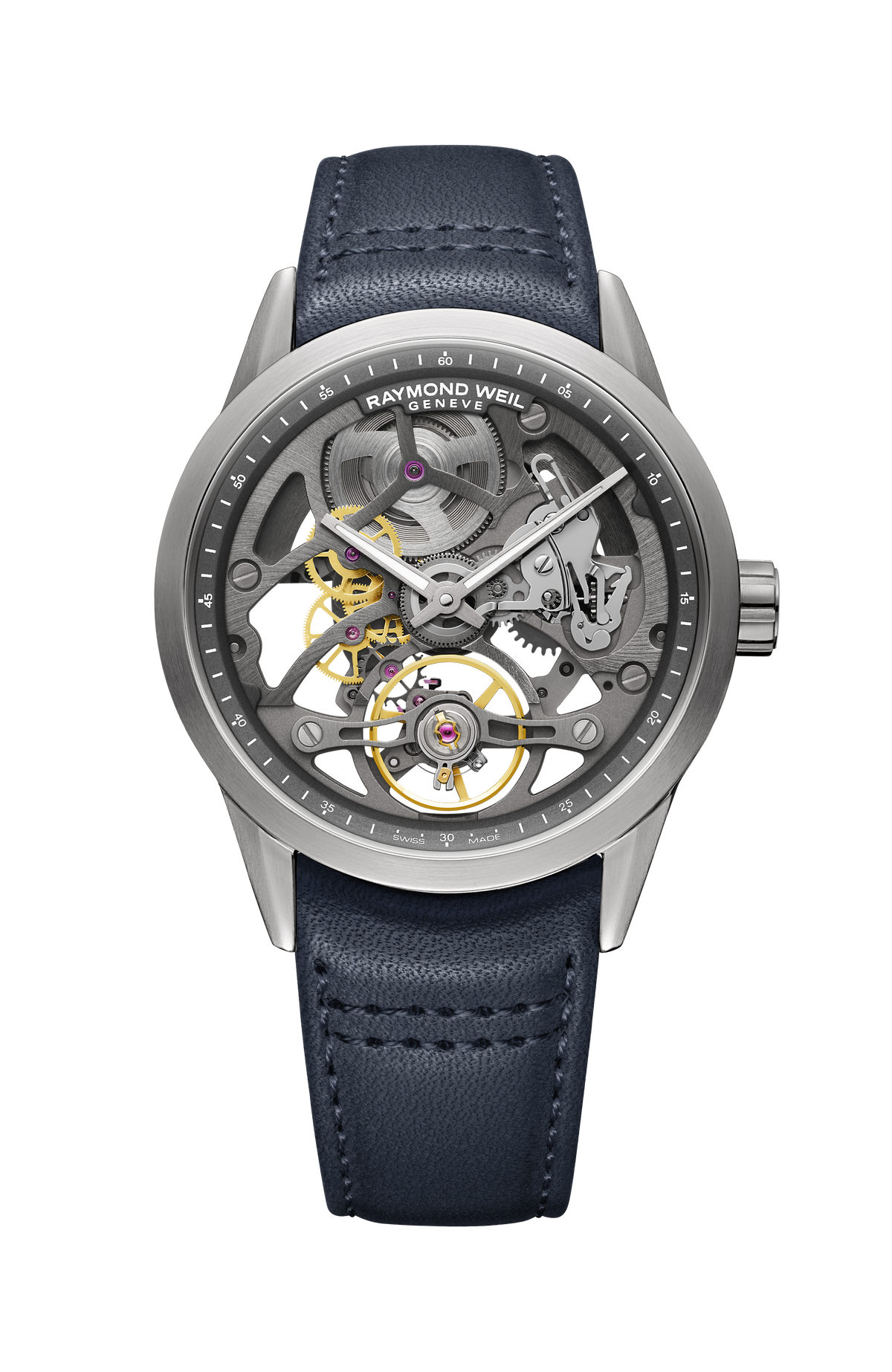 Freelancer Kaliber RW1212 Skelettierte Automatikuhr für Herren in Anthrazit, 40 mm