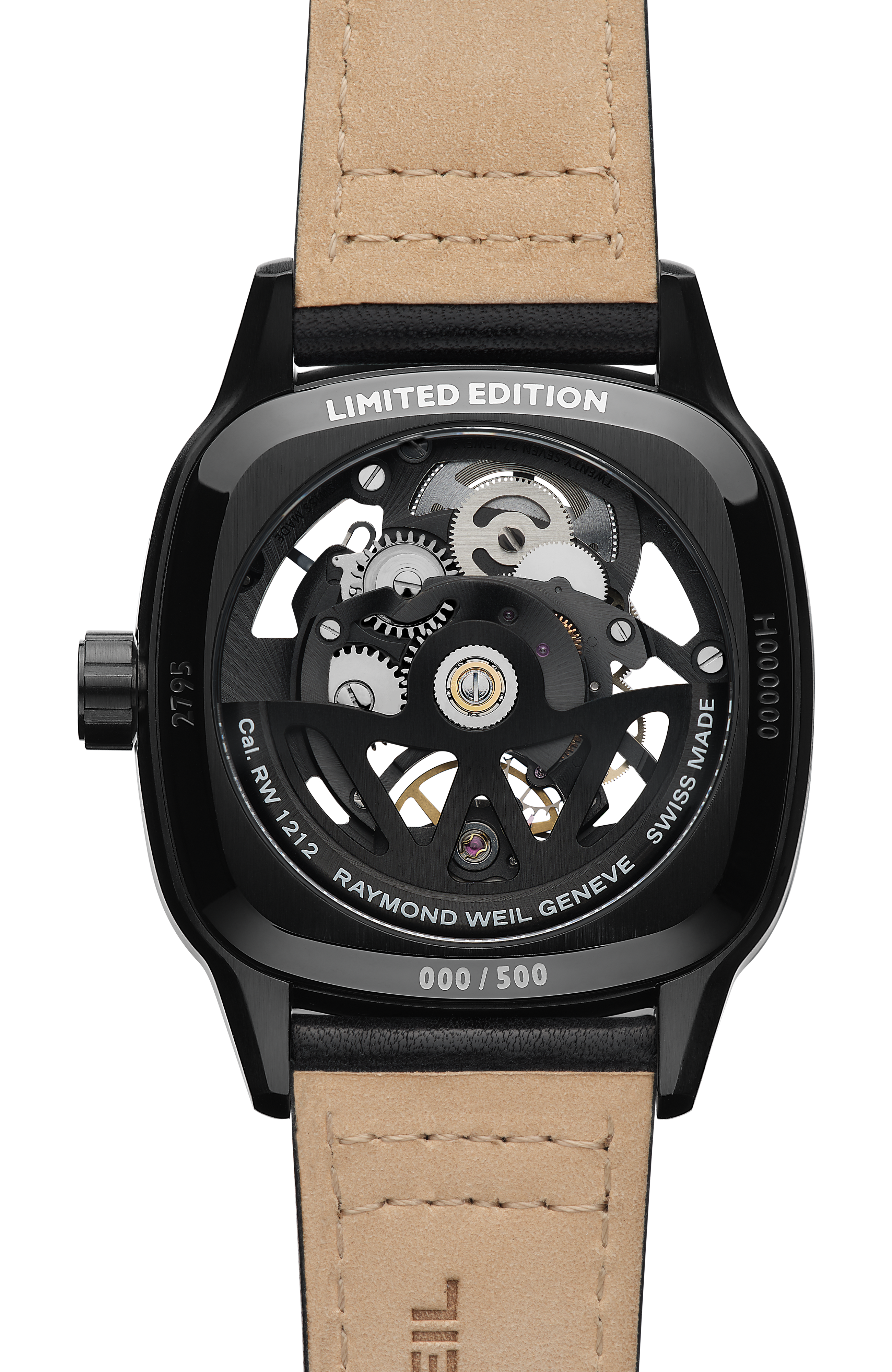 Freelancer Automatic Cushion Skeleton Limited Edition Watch, 40 x 40 mm
