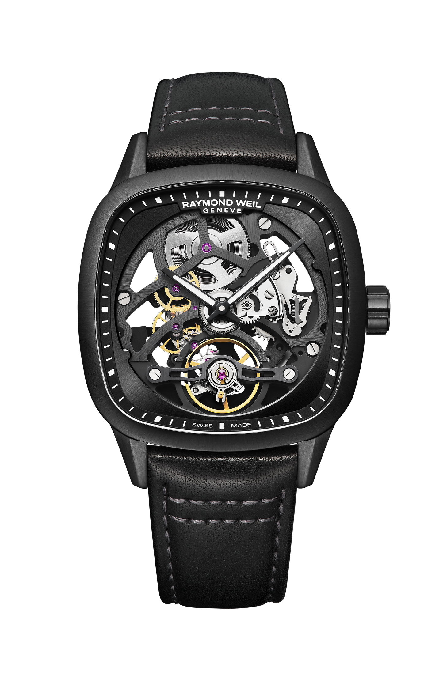 Freelancer Automatic Cushion Skeleton Limited Edition Watch, 40 x 40 mm