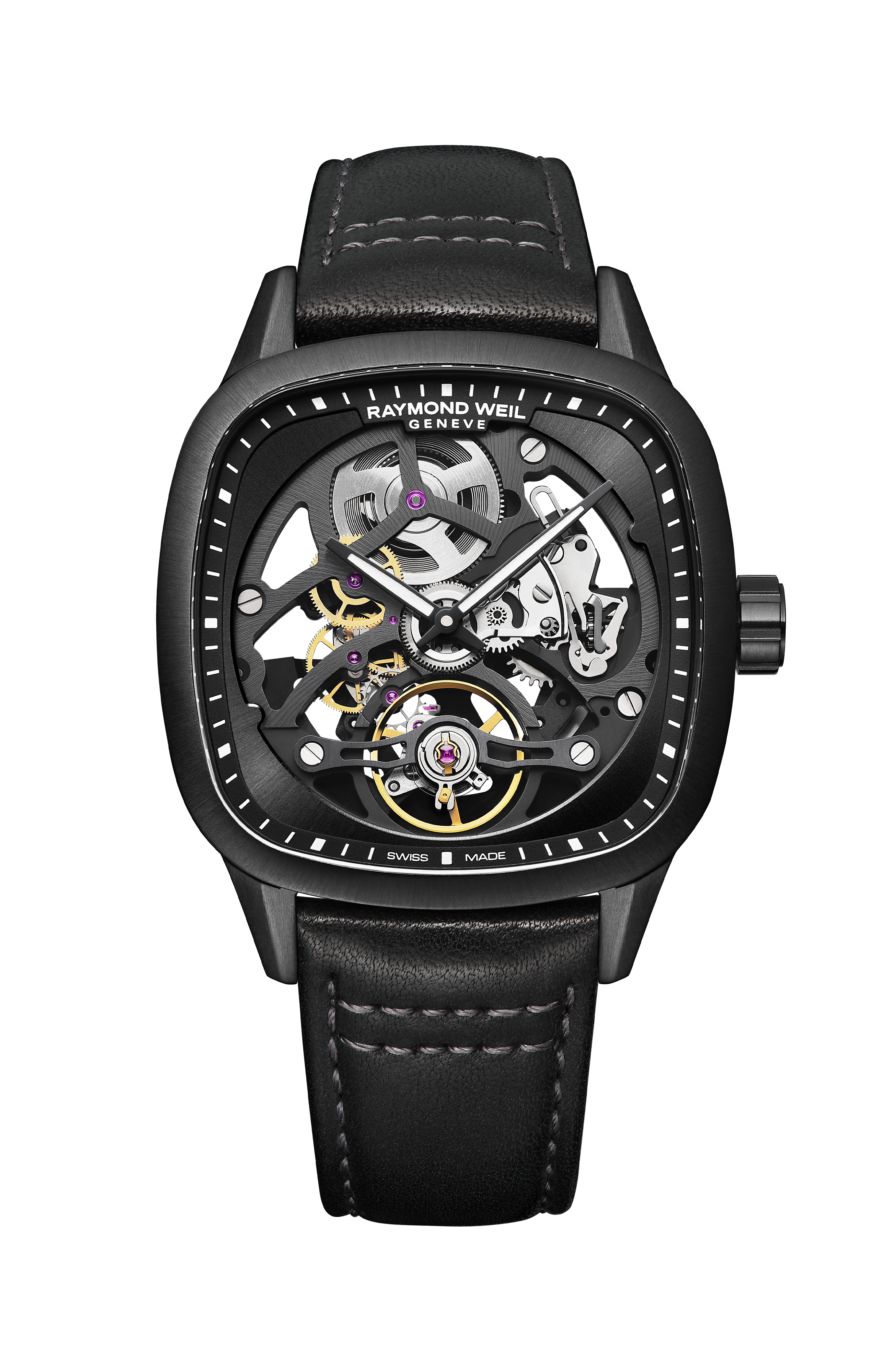 Freelancer Automatic Cushion Skeleton Limited Edition Watch, 40 x 40 mm