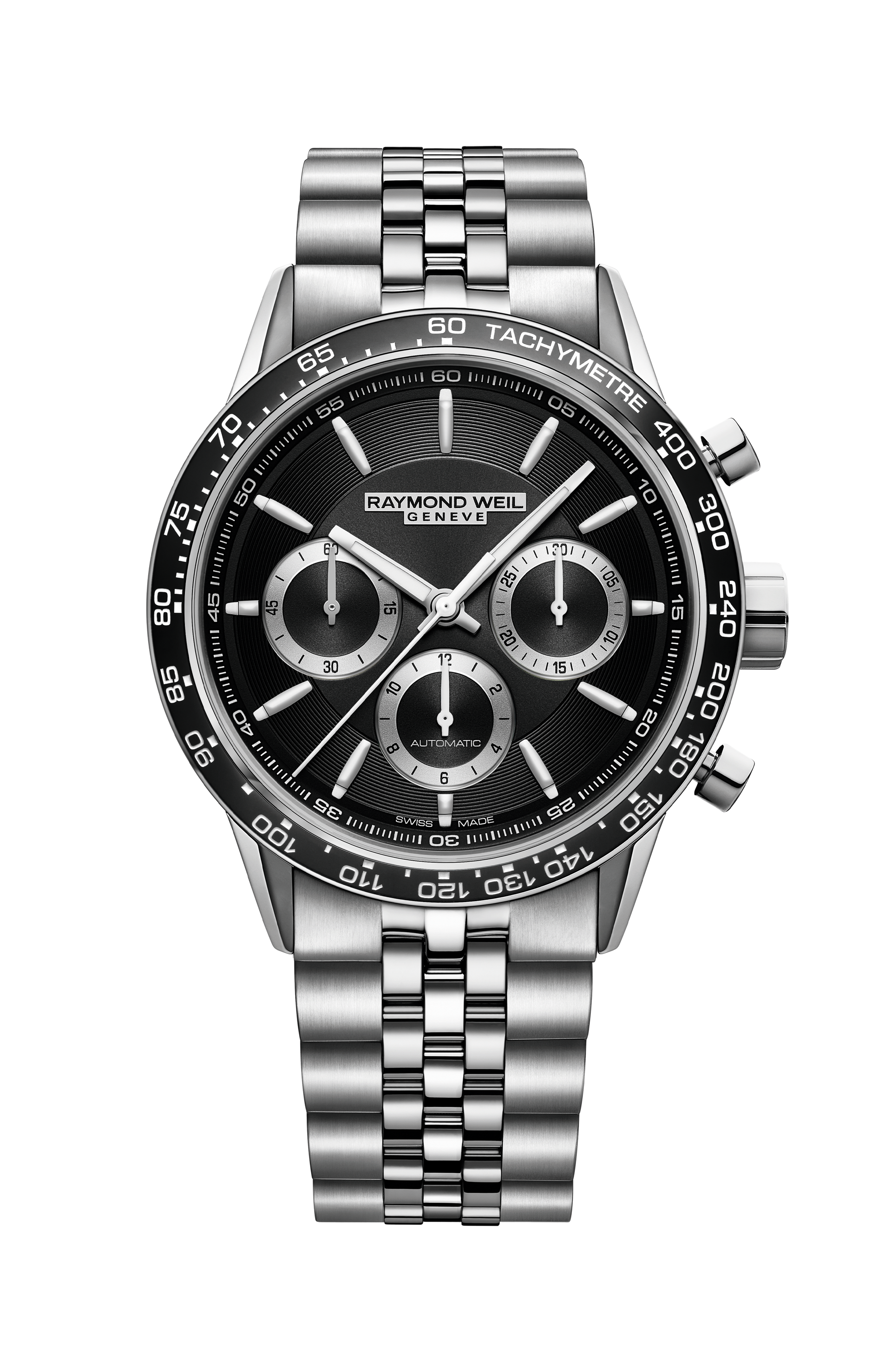 Men's Chronograph Tri-Compax Bracelet Watch Freelancer RAYMOND
