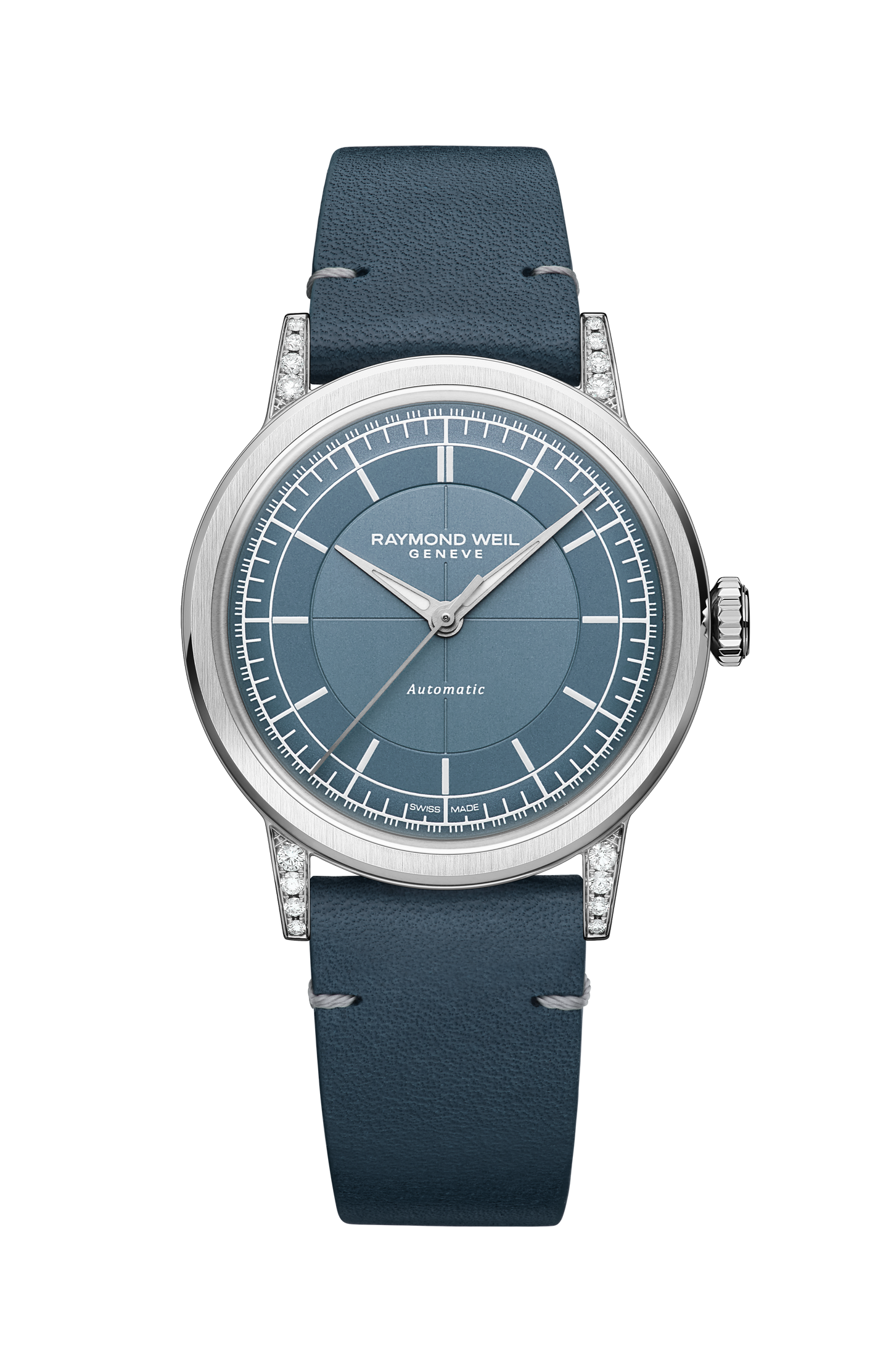 Millesime Automatic Central Seconds Diamonds Watch, 35 mm