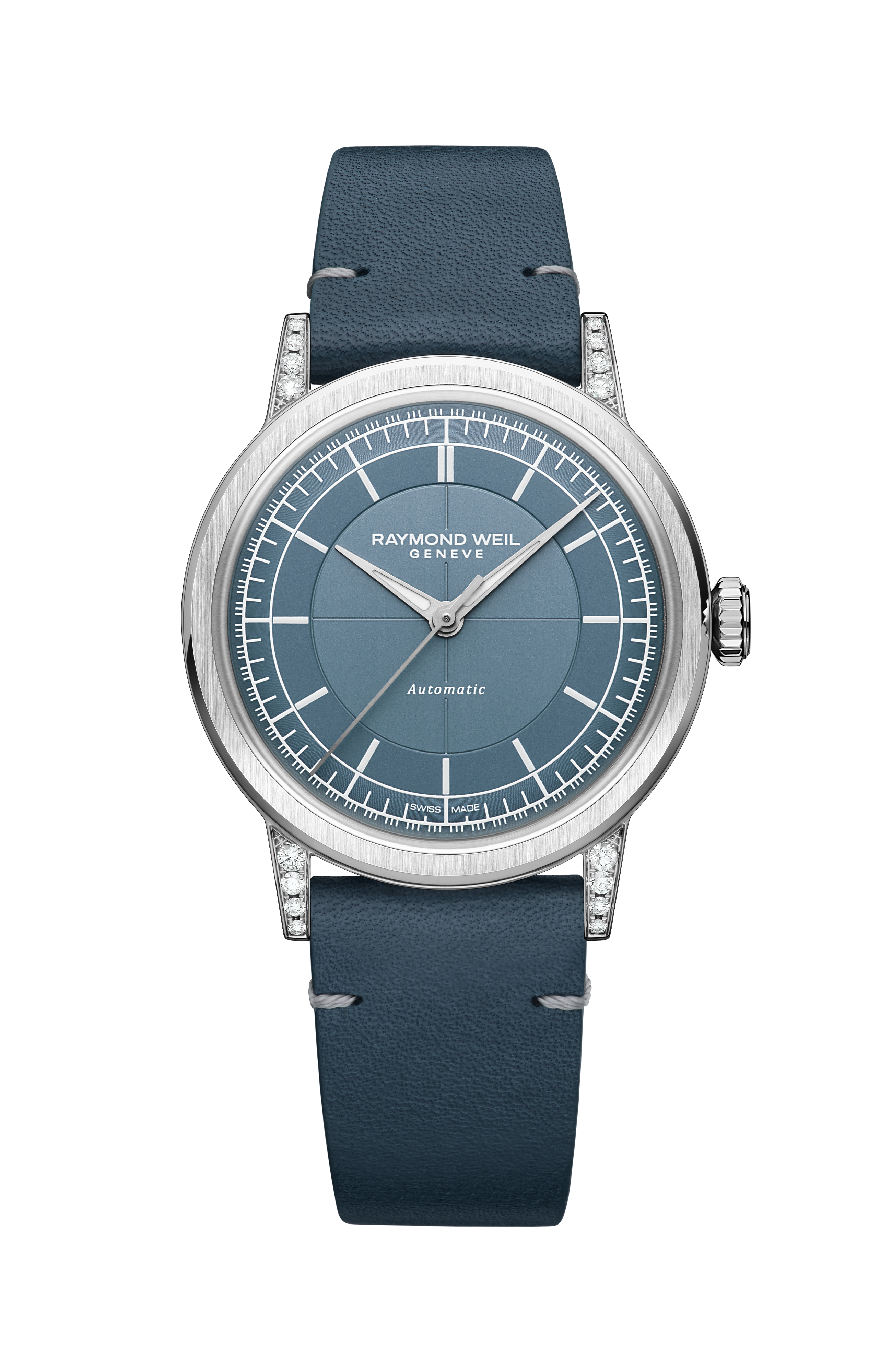 Millesime Automatic Central Seconds Diamonds Watch, 35 mm