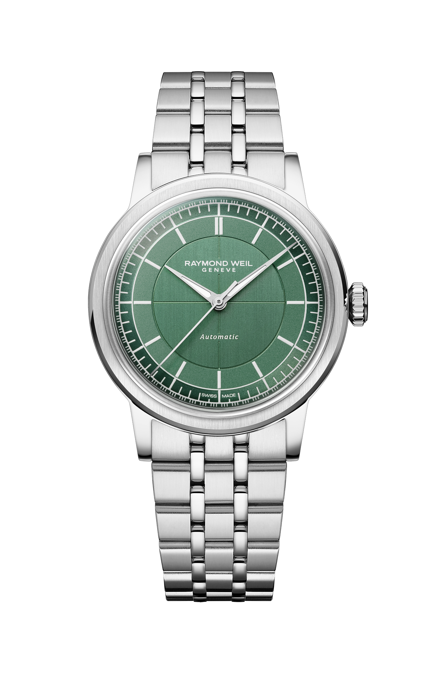 Millesime Automatic Central Seconds Sage Green Dial Watch, 35 mm