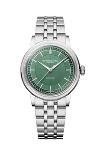Millesime Automatic Central Seconds Sage Green Dial Watch, 35 mm