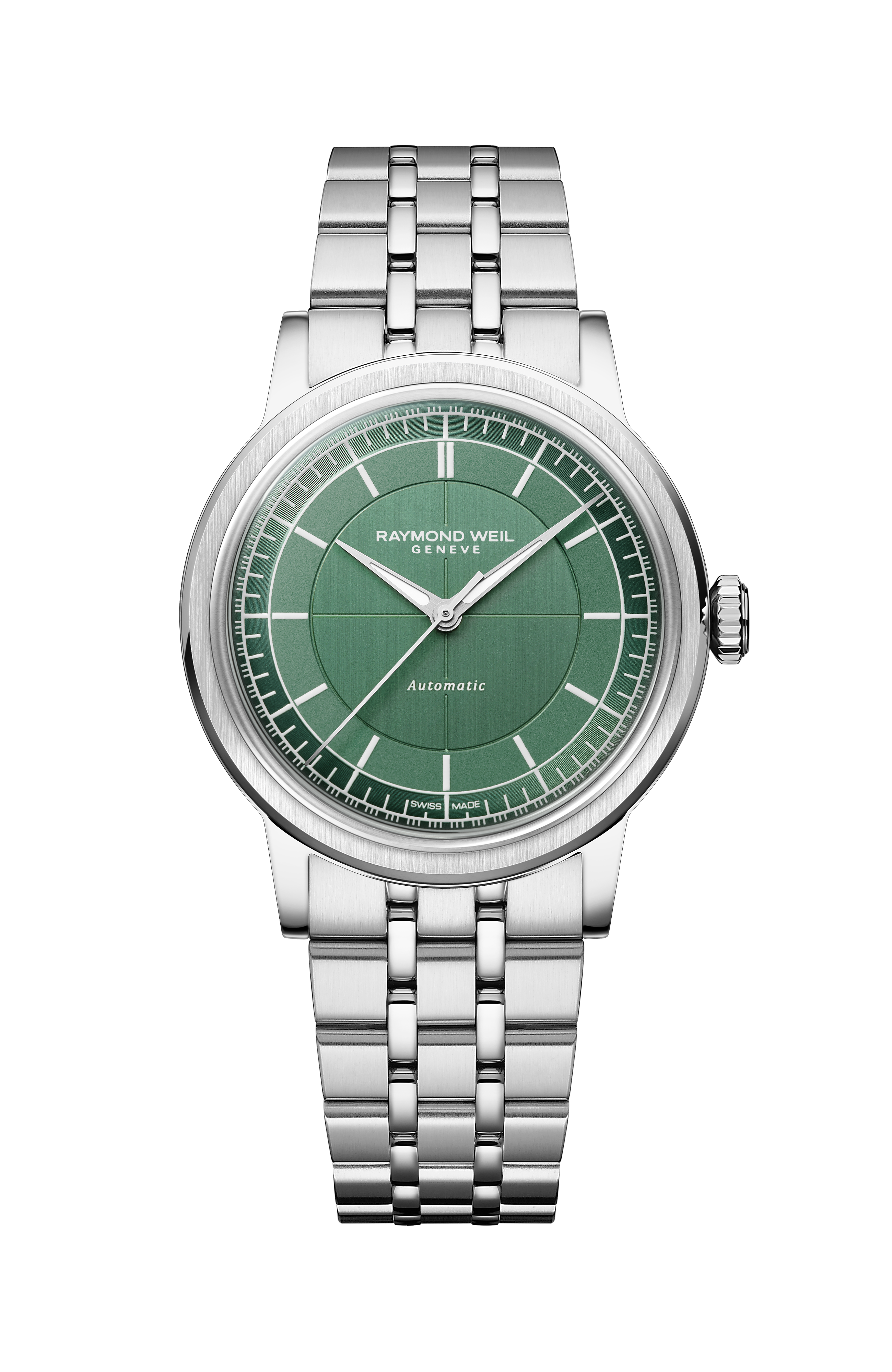 Millesime Automatic Central Seconds Sage Green Dial Watch, 35 mm
