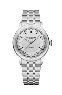 Millesime Automatic Central Seconds Silver Dial Watch, 35 mm
