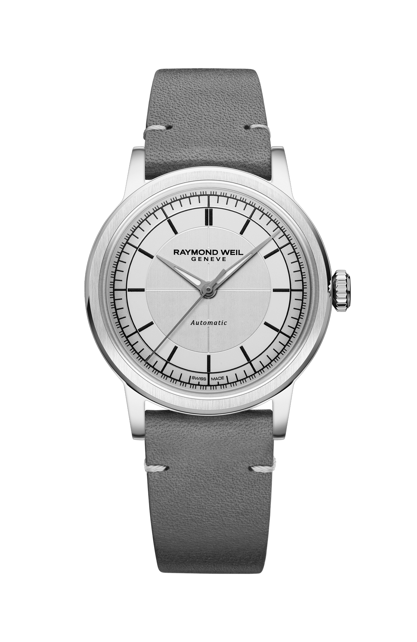Millesime Automatic Central Seconds Silver Dial Watch, 35 mm