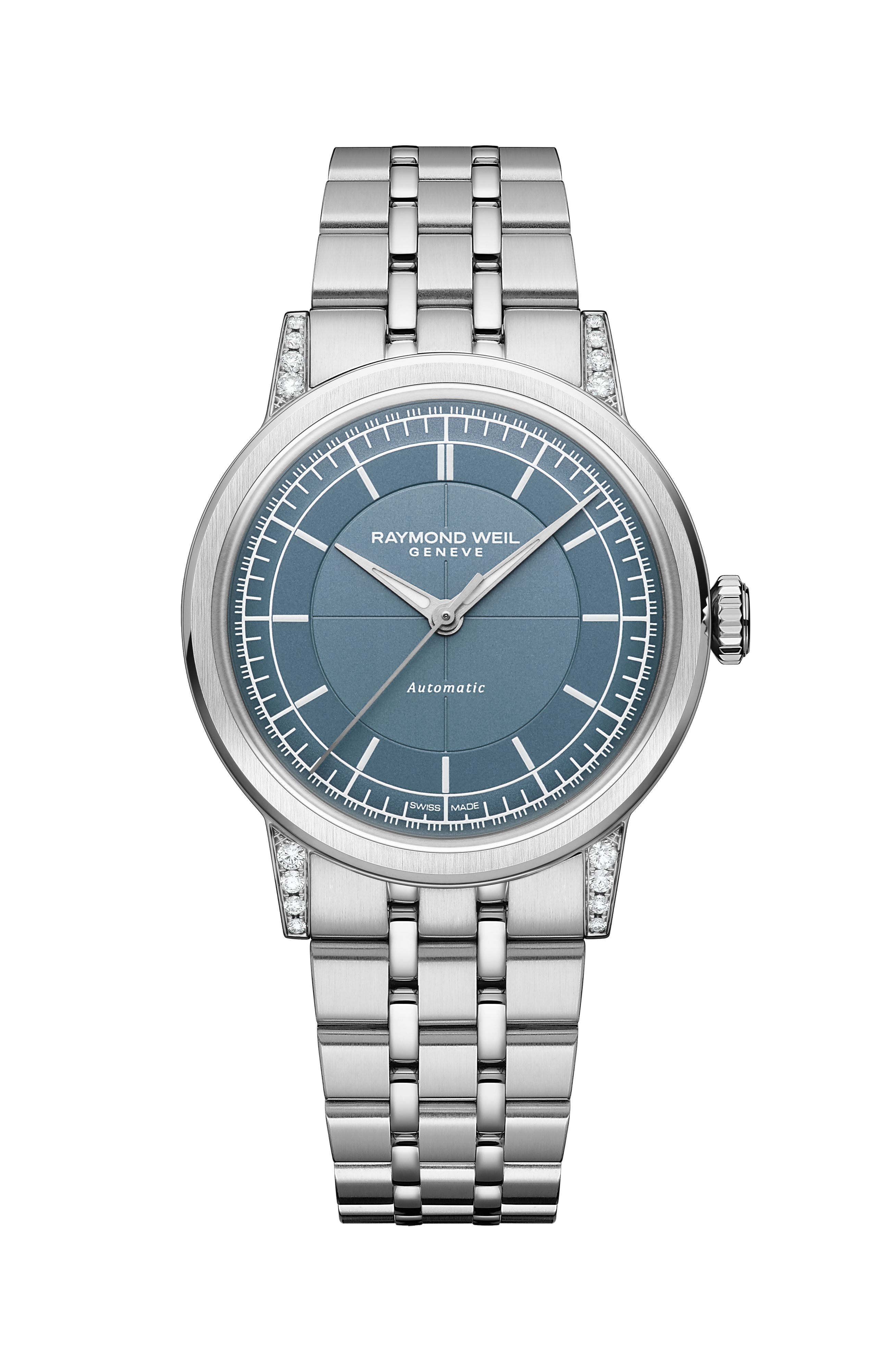 Millesime Automatic Central Seconds Diamonds Watch, 35 mm