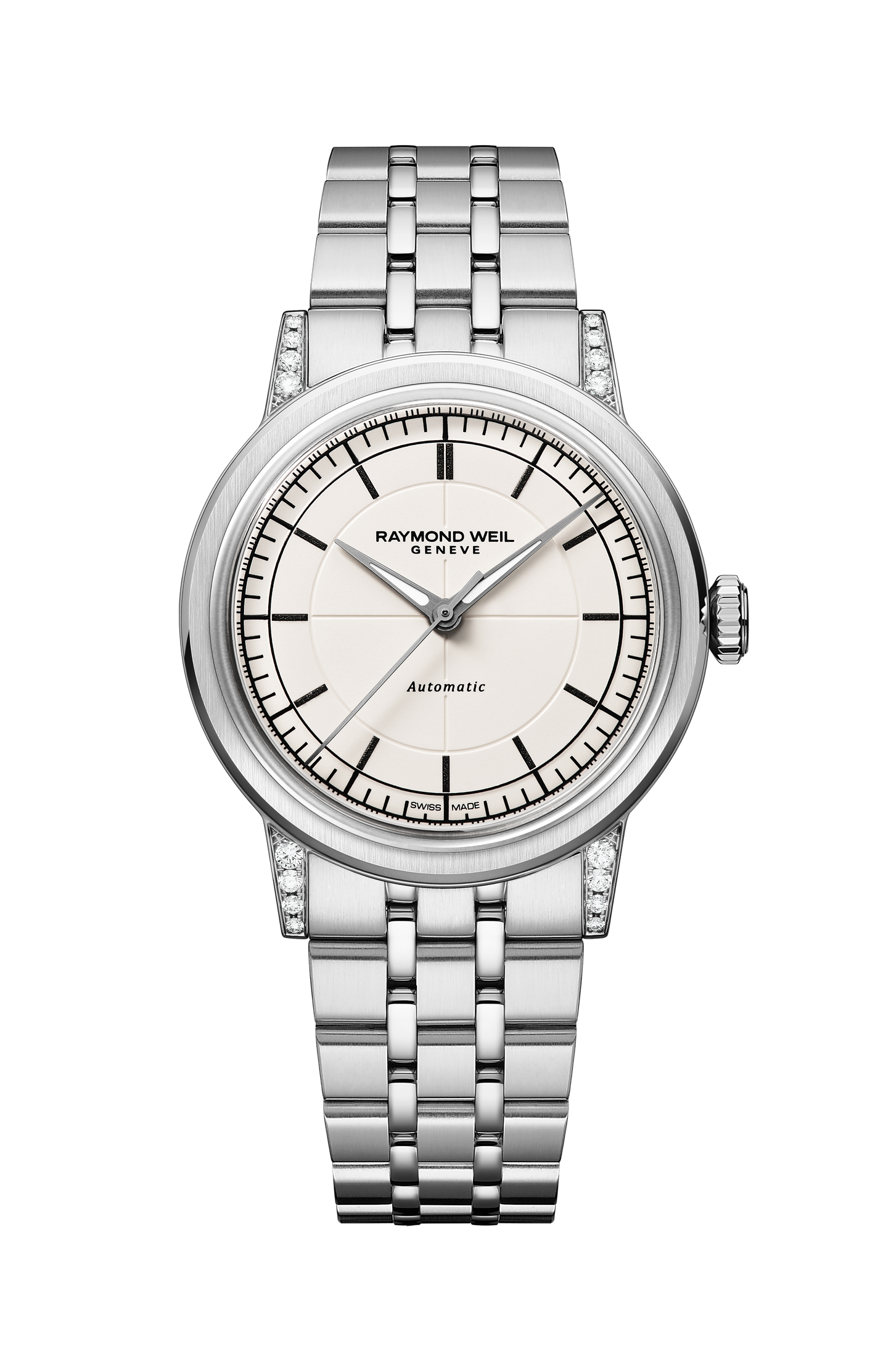 Millesime Automatic Central Seconds Diamonds Watch, 35 mm