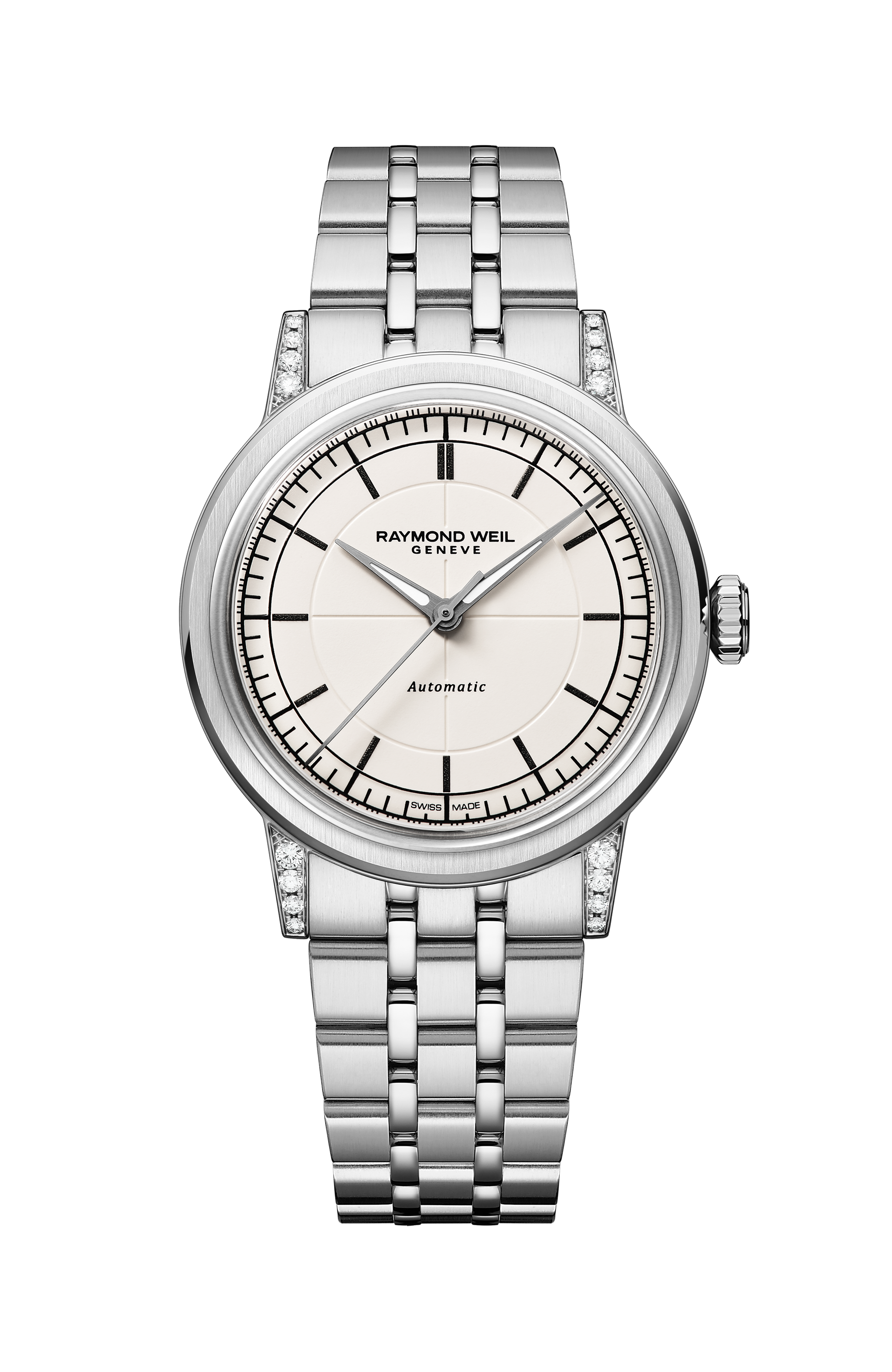 Raymond Weil Millesime Automatic Central Seconds Diamonds Watch, 35 mm