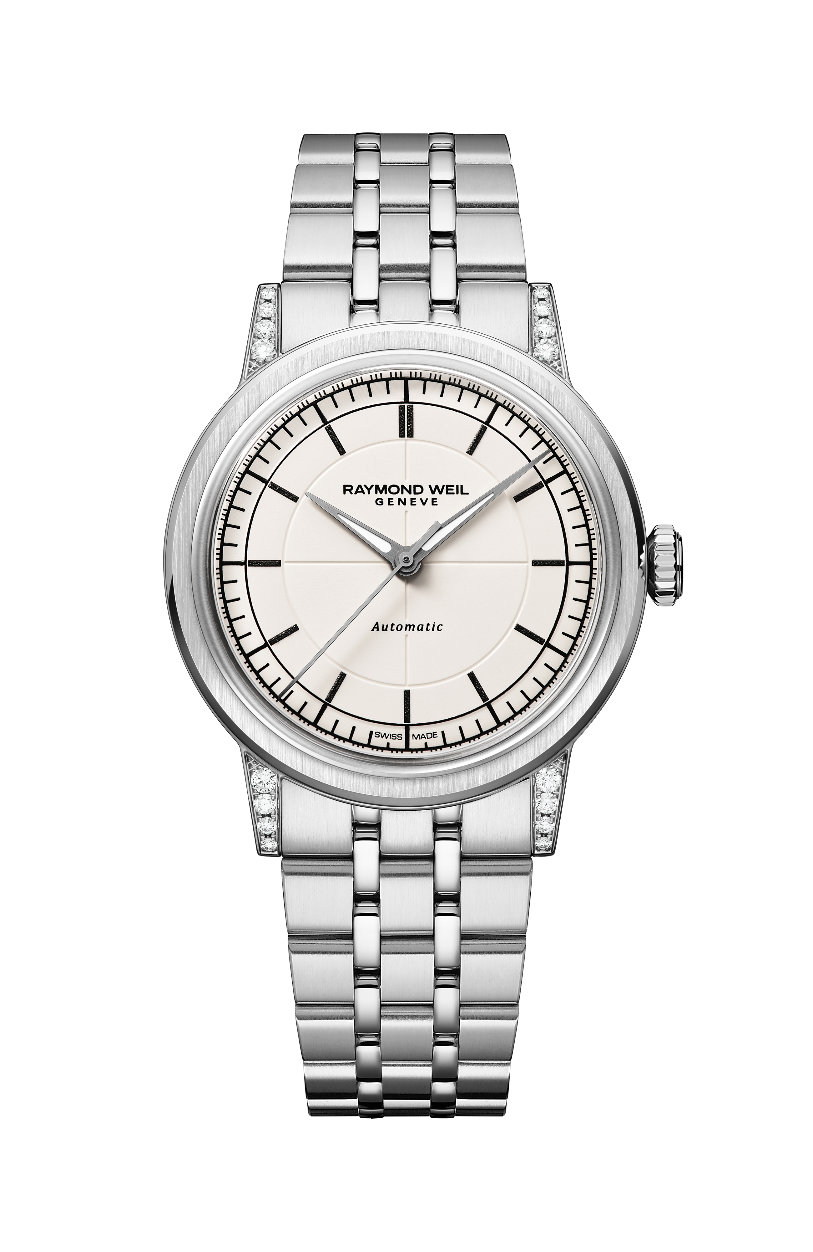 Millesime Automatic Central Seconds Diamonds Watch, 35 mm