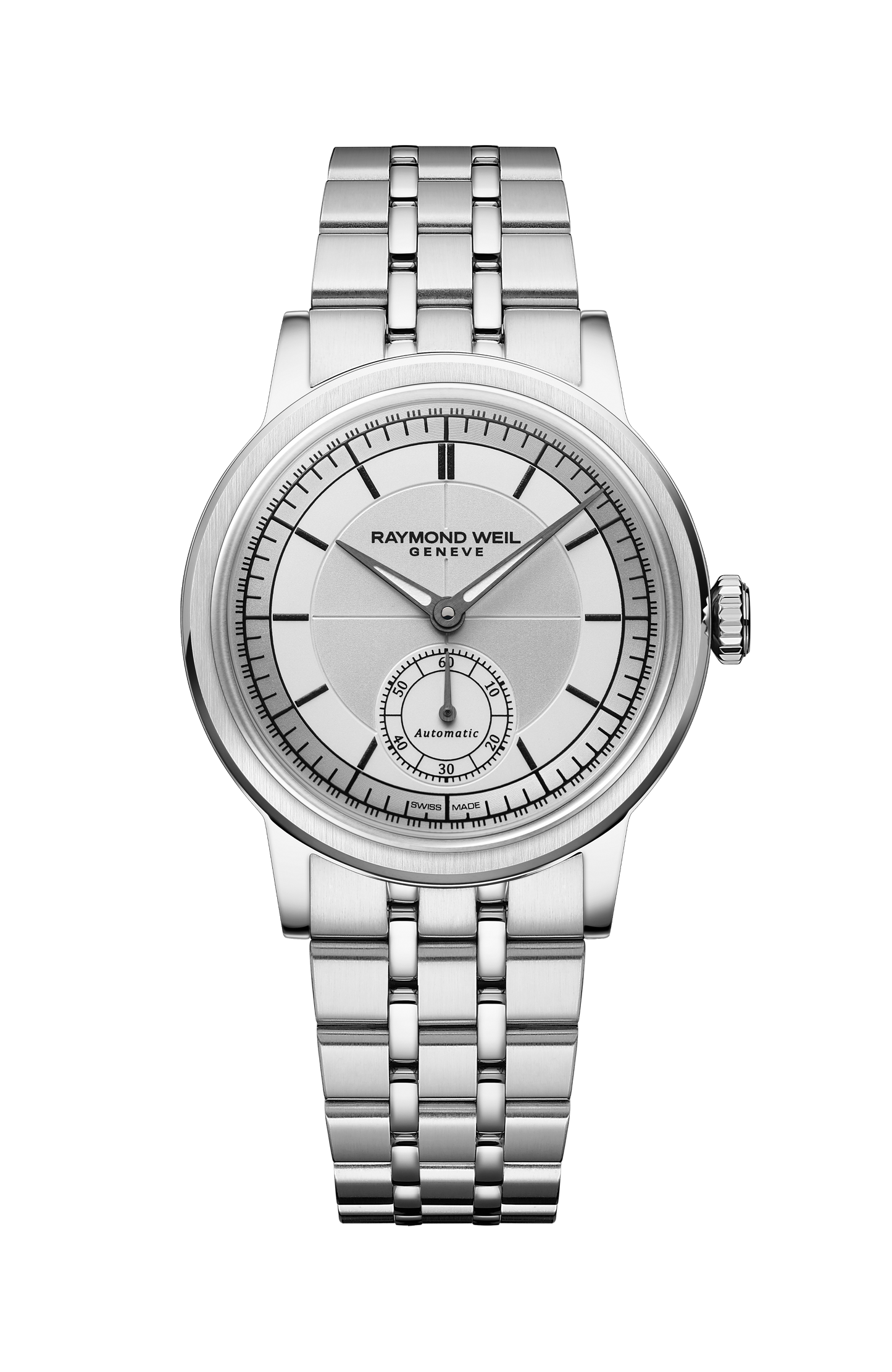Millesime Automatic Small Seconds Silver Dial Watch, 35mm