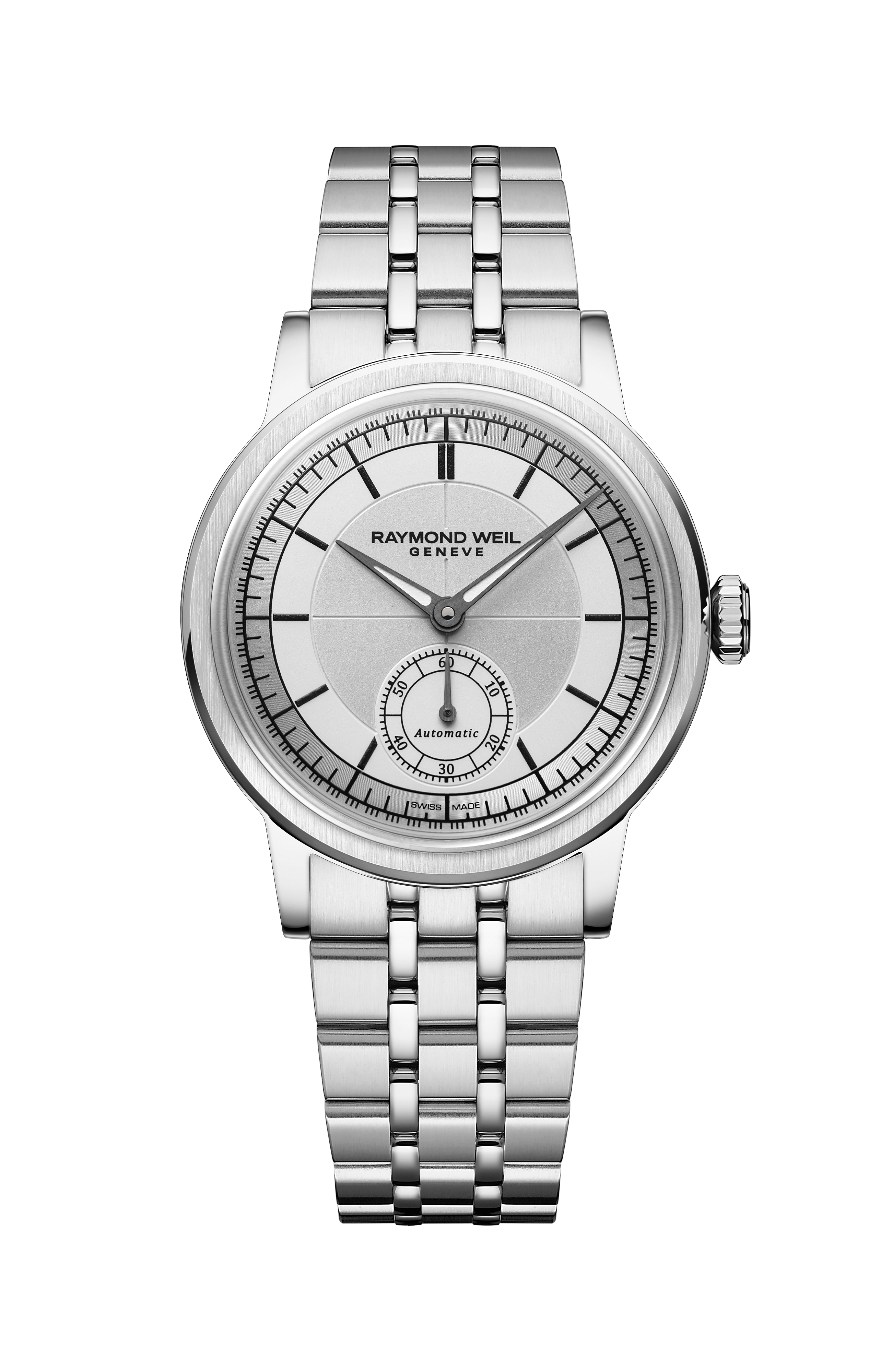 Millesime Automatic Small Seconds Silver Dial Watch, 35mm