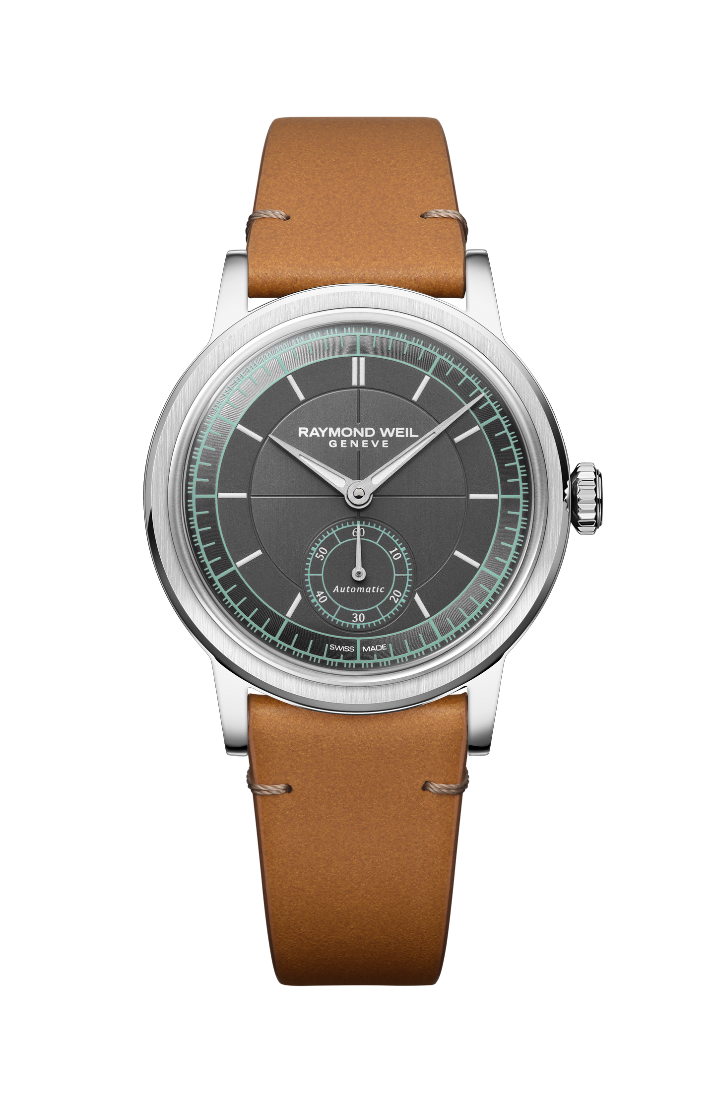 Millesime Automatic Small Seconds Menthol Minute Track Watch, 35mm