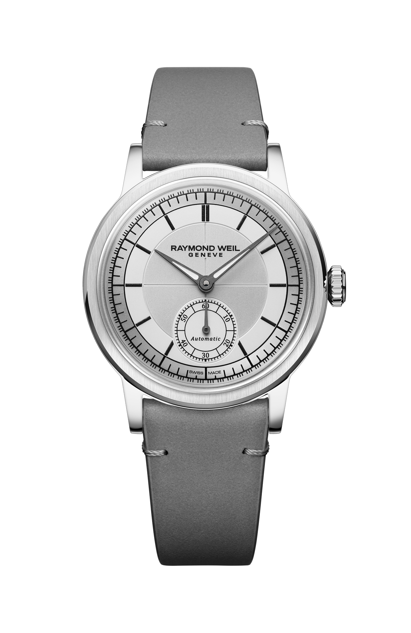 Millesime Automatic Small Seconds Silver Dial Watch, 35mm