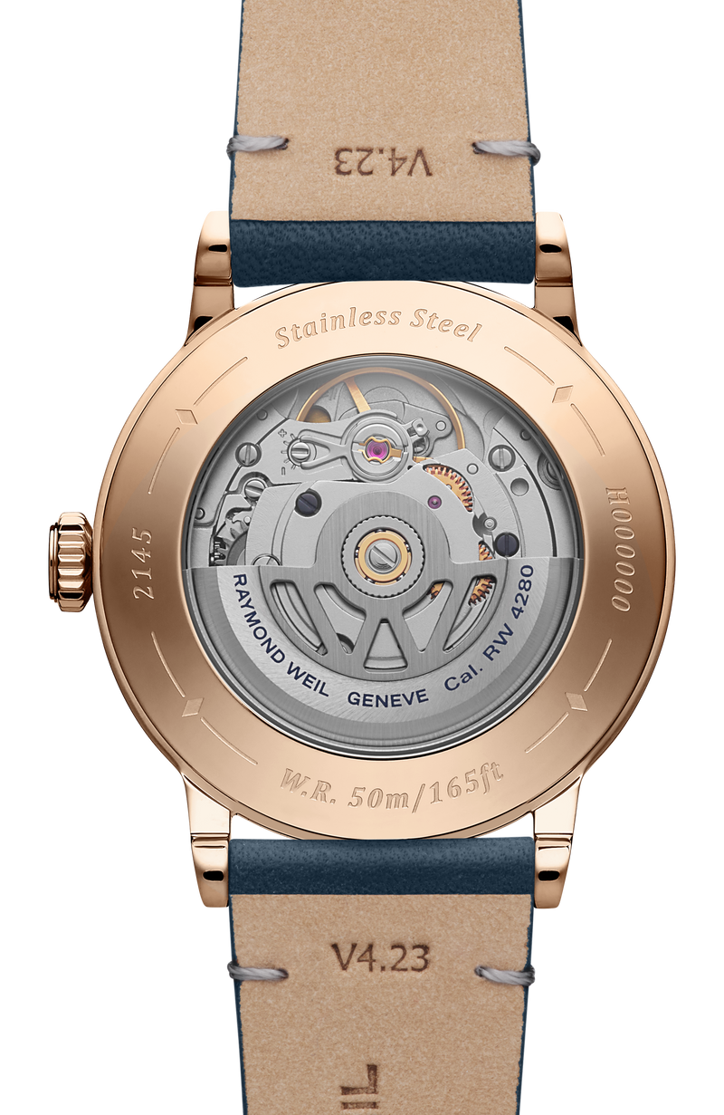 Millesime Automatic Moon Phase Silver Dial Watch, 35 mm