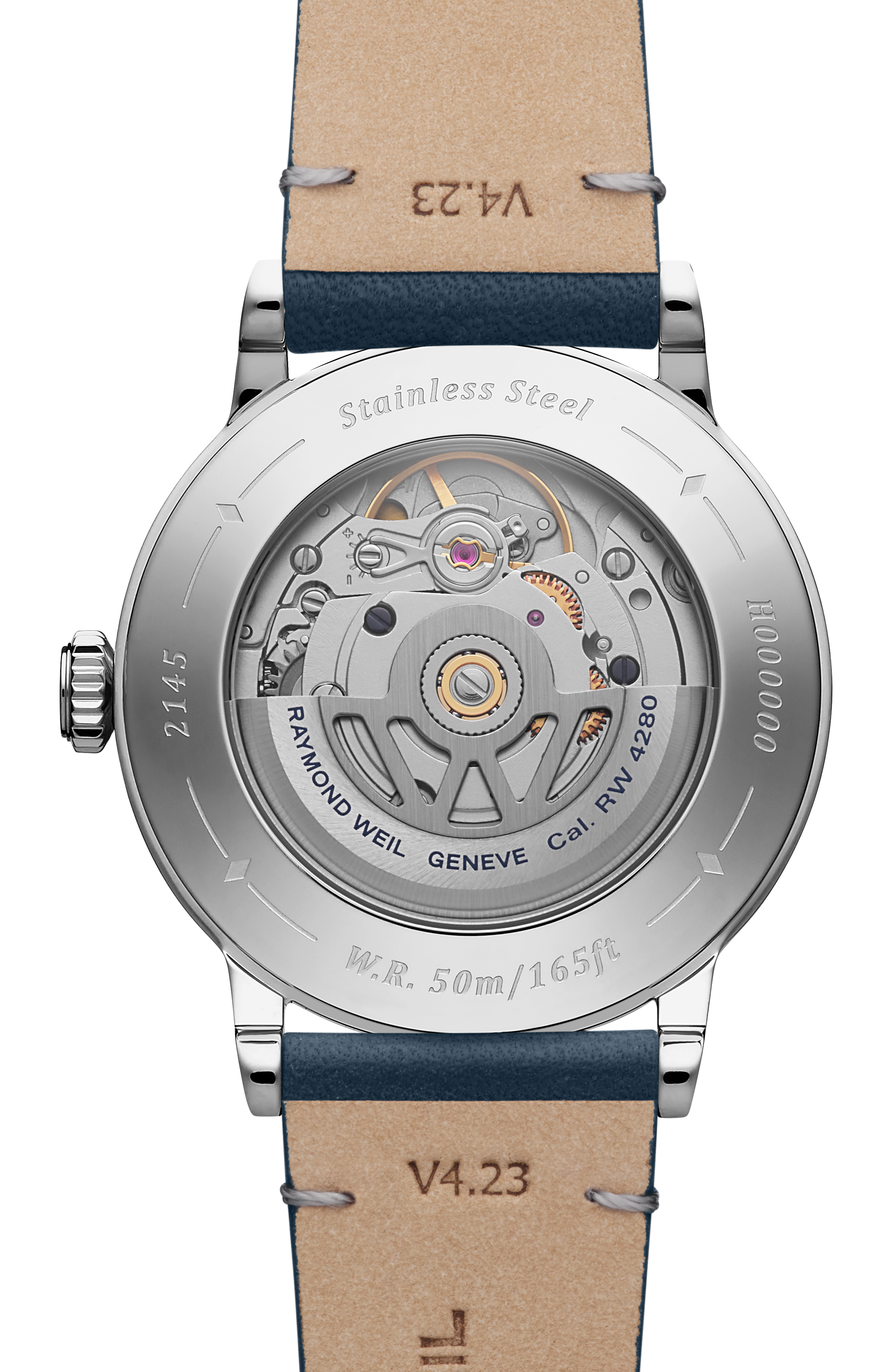 Millesime Automatic Moon Phase Denim Blue Dial Watch, 35 mm