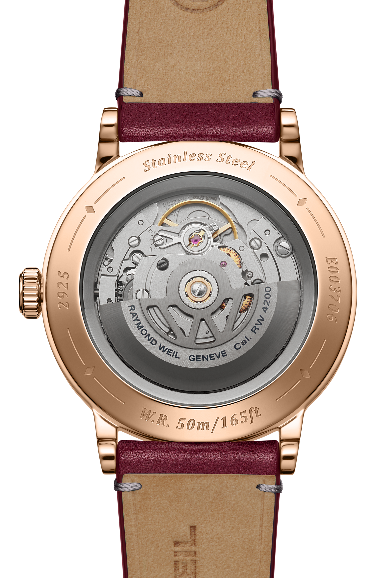 Millesime Automatic Central Seconds Red Grape Dial Watch, 39 mm