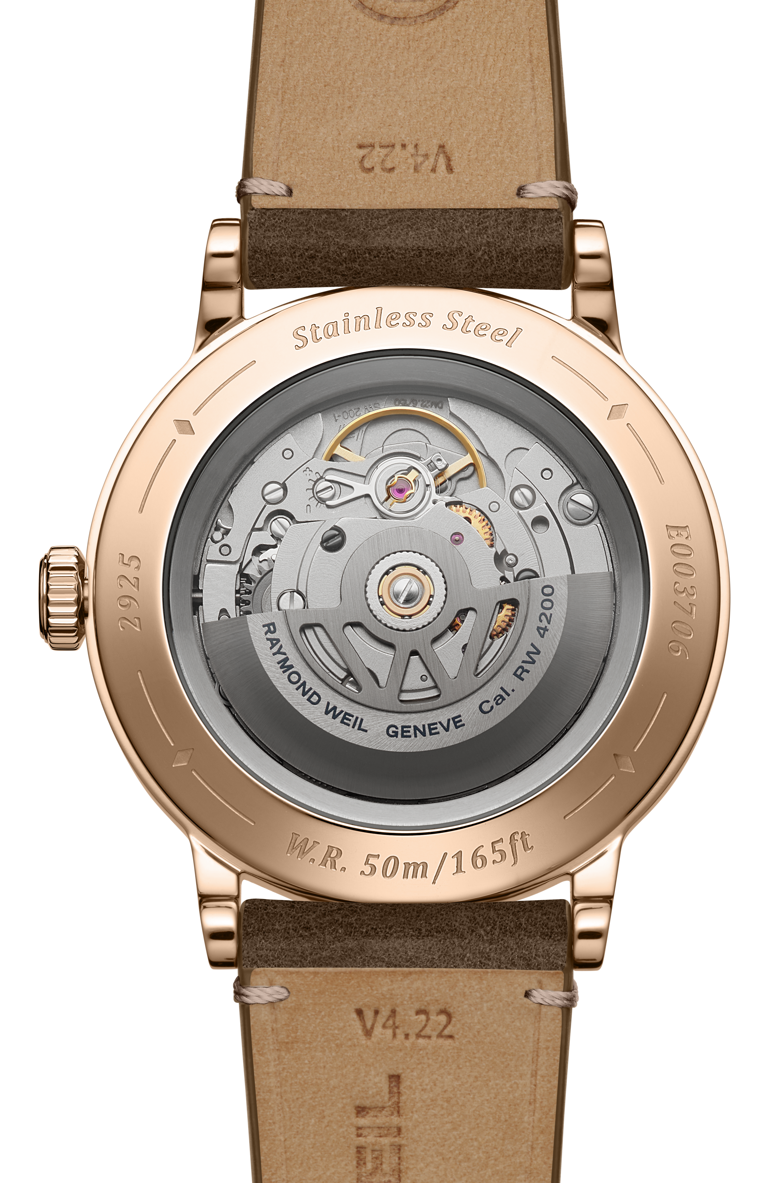 Millesime Men's Automatic Brown Leather Strap Watch, 39 mm