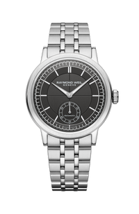 Millesime Men's Automatic Small Seconds Anthracite Sector Dial Bracelet Watch, 39 mm
