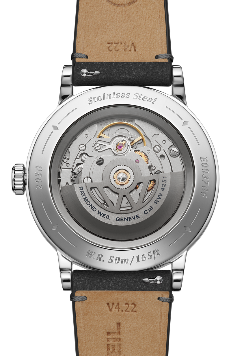 Millesime Men's Automatic Small Seconds Tuxedo Black and White Dial Watch, 39 mm