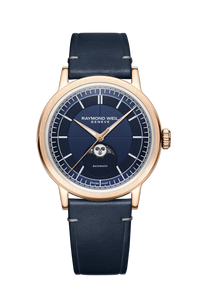 Millesime Automatic Moon Phase Midnight Blue Dial Watch, 39 mm