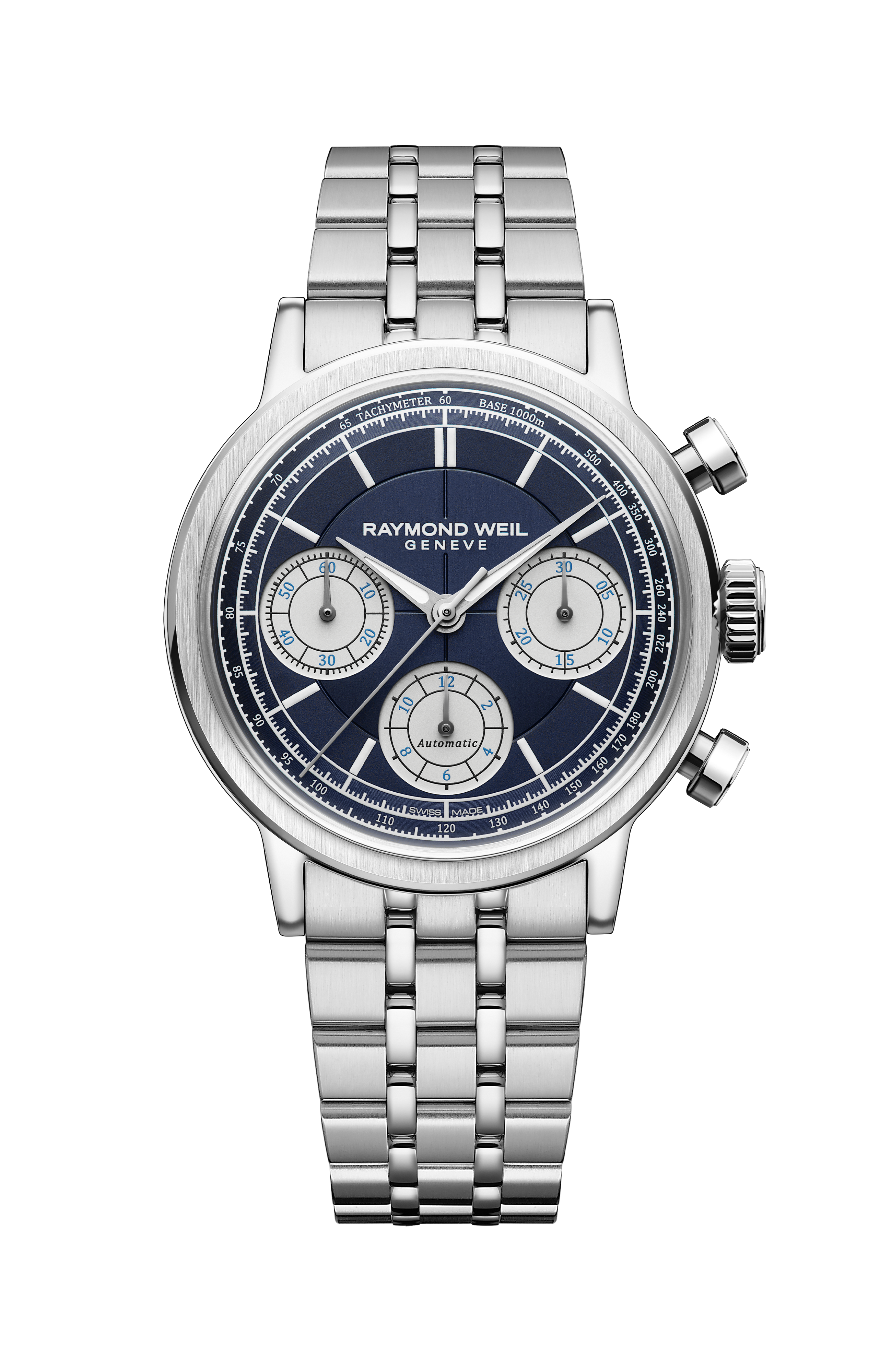 Millesime Automatic Chronograph Midnight Blue Dial Watch, 39 mm