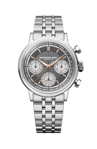 Millesime Automatic Tri-Compax Chronograph Anthracite Sector Dial Watch, 39 mm