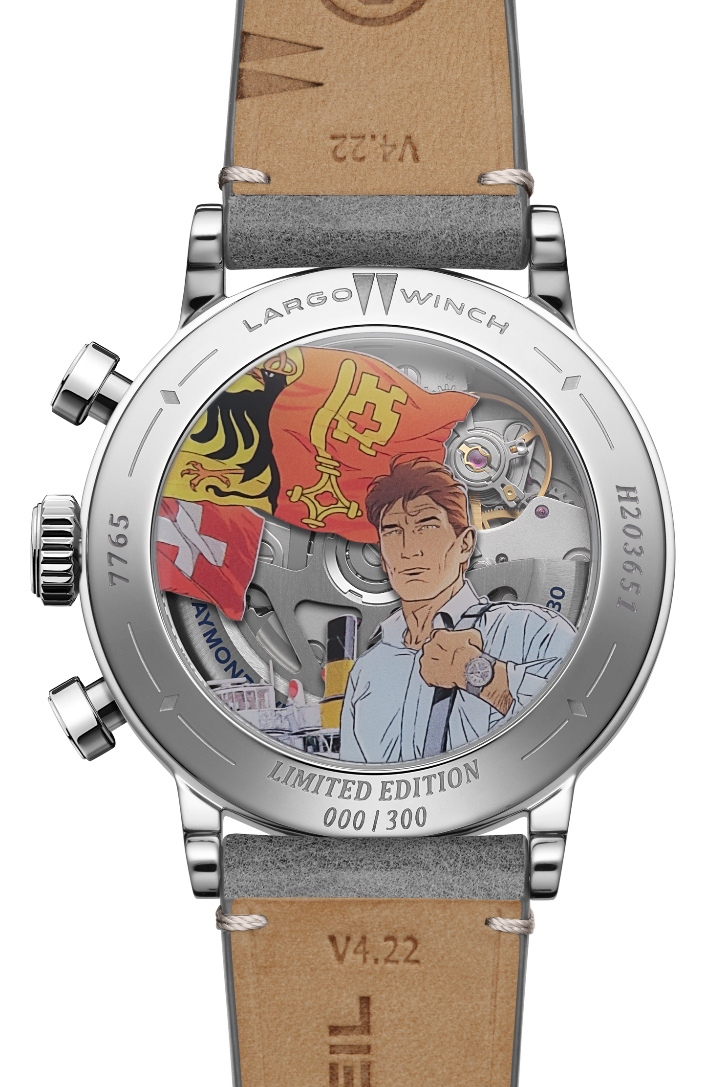 Millesime Tri-compax Chronograph Largo Winch Limited Edition Automatic Watch, 39 mm