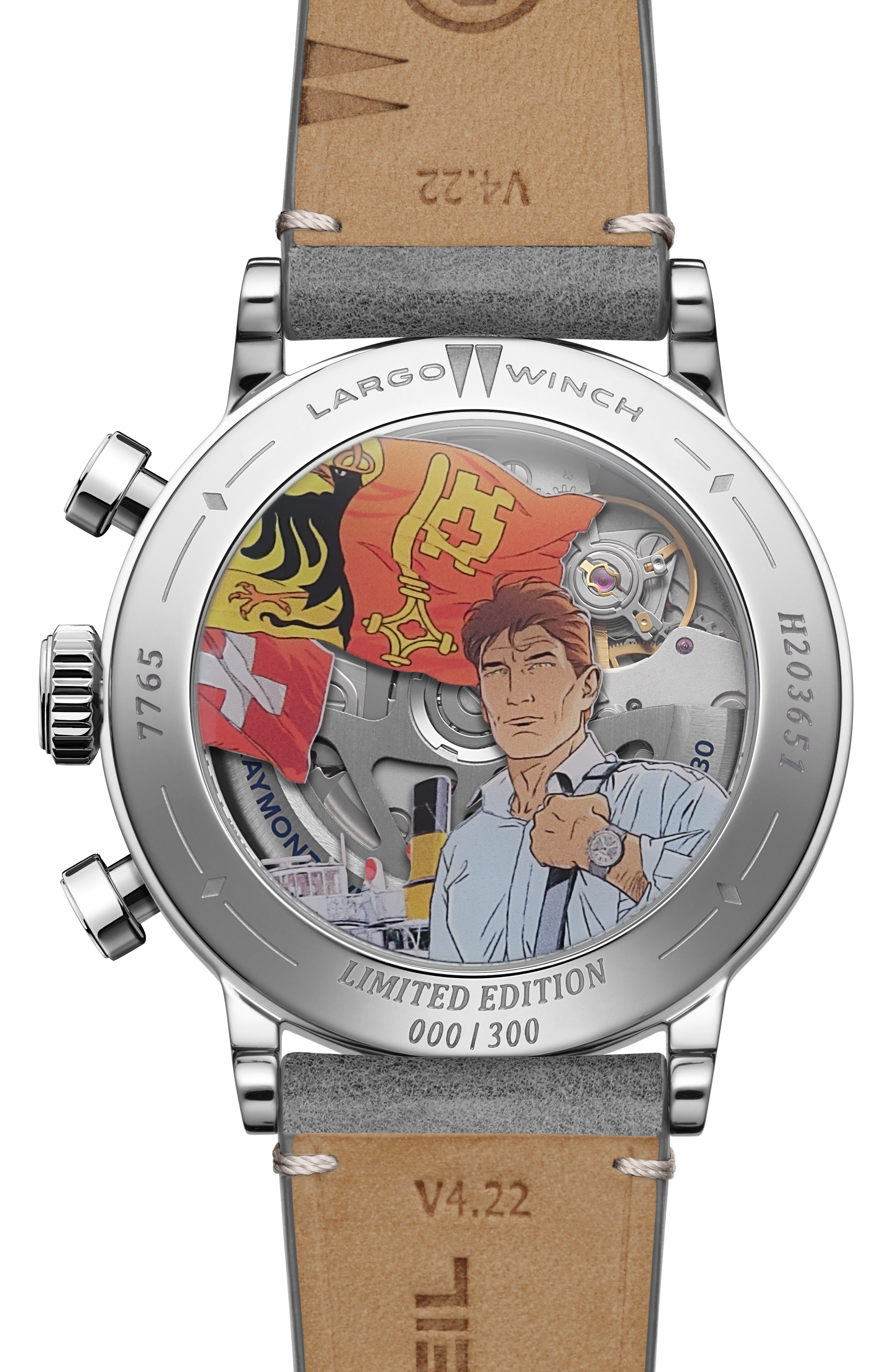 Millesime Tri-compax Chronograph Largo Winch Limited Edition Automatic Watch, 39 mm
