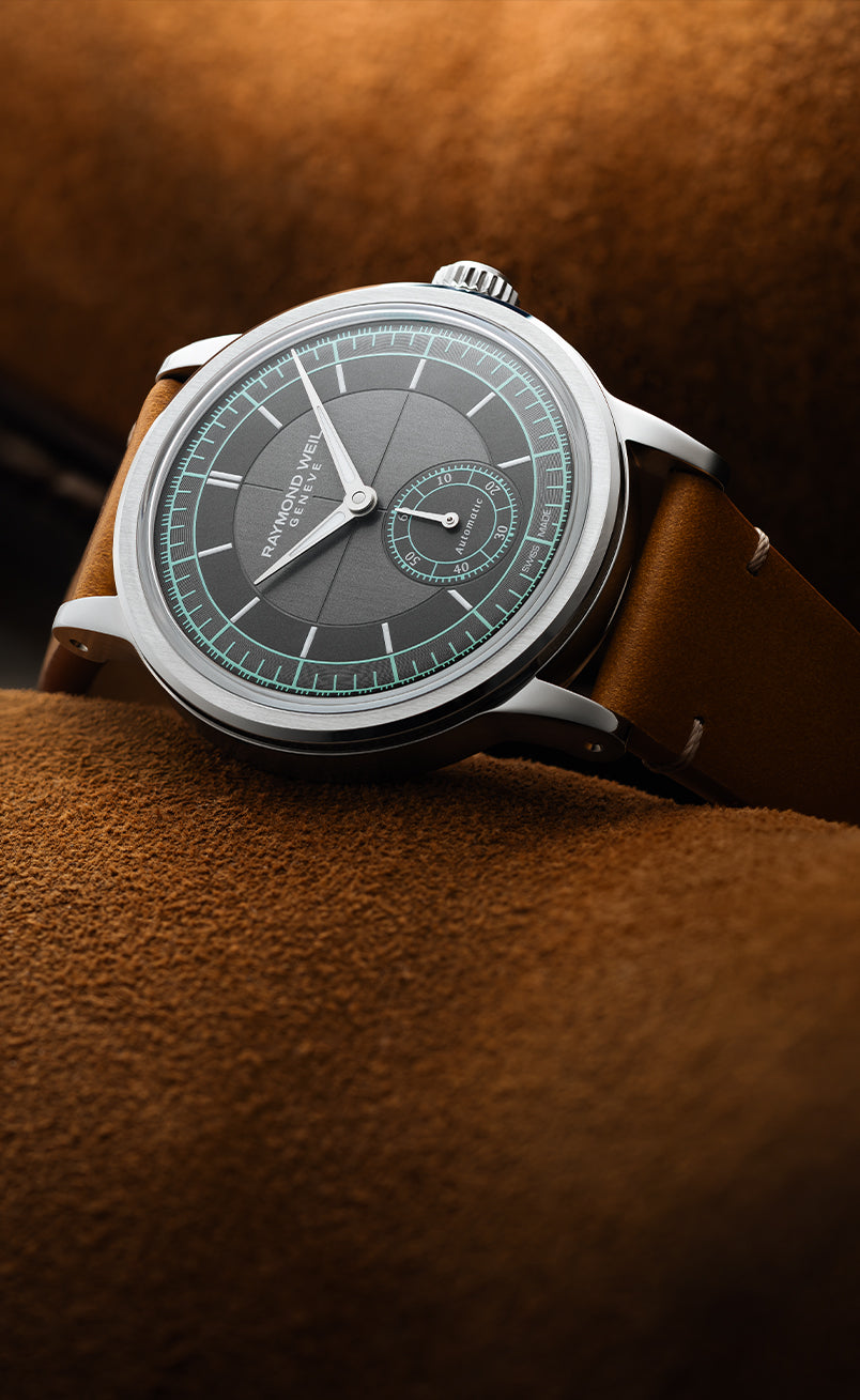 Automatic Small Seconds Anthracite Sector Dial Watch - Millesime