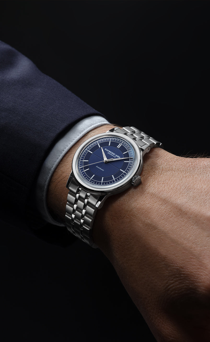 RAYMOND WEIL GENEVE 腕時計 メンズ Men's Blue Dial Bracelet Watch - Millesime | RAYMOND WEIL