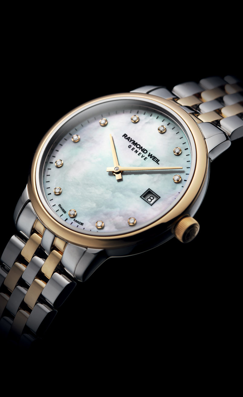 Ladies Two-Tone Gold 11 Diamond Quartz Watch - Toccata | RAYMOND WEIL