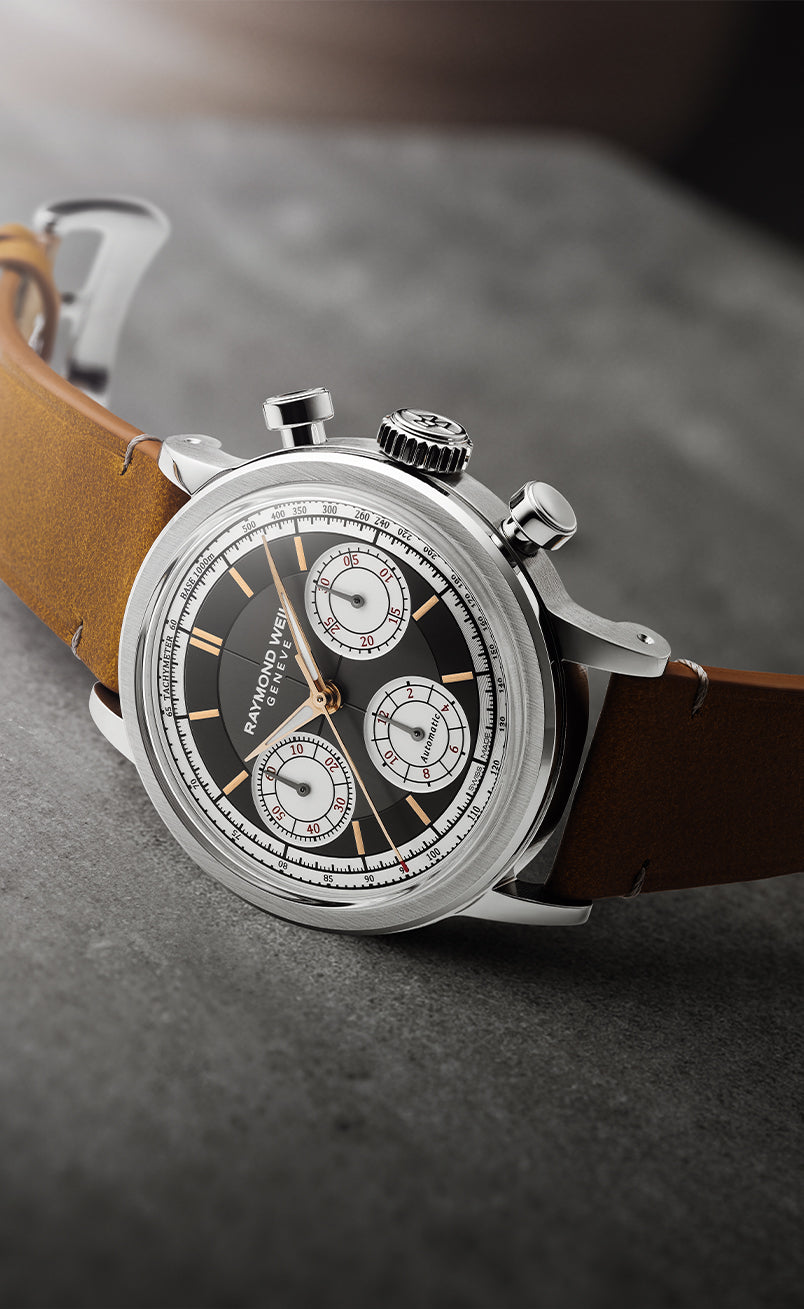 Men's Automatic Chronograph Tri-Compax Watch - Millesime | RAYMOND