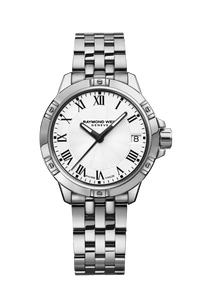 Tango Classic Ladies Quartz White Dial Steel Date Watch, 30mm