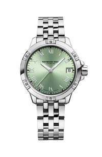 Tango Classic Ladies Quartz Green Dial Steel Date Watch, 30mm