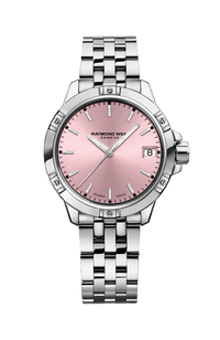 Tango Classic Ladies Quartz Pink Dial Steel Date Watch, 30mm