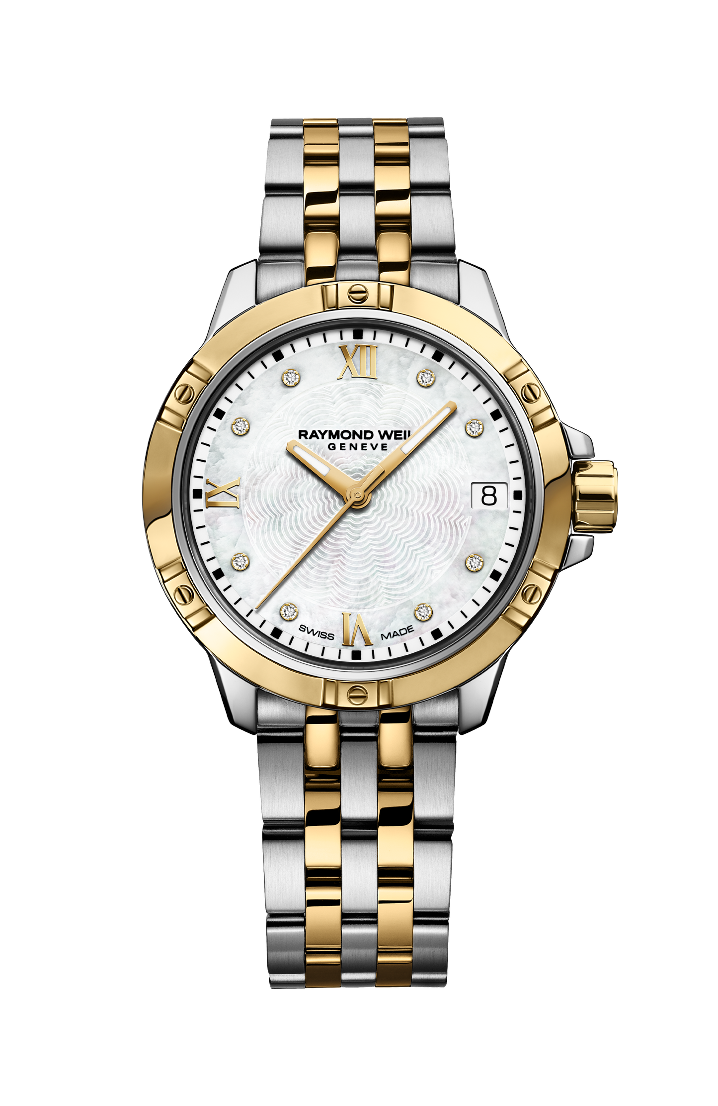 Tango Classic Ladies Quartz Gold Two-Tone Stainless Steel Diamond Watch, 30mm