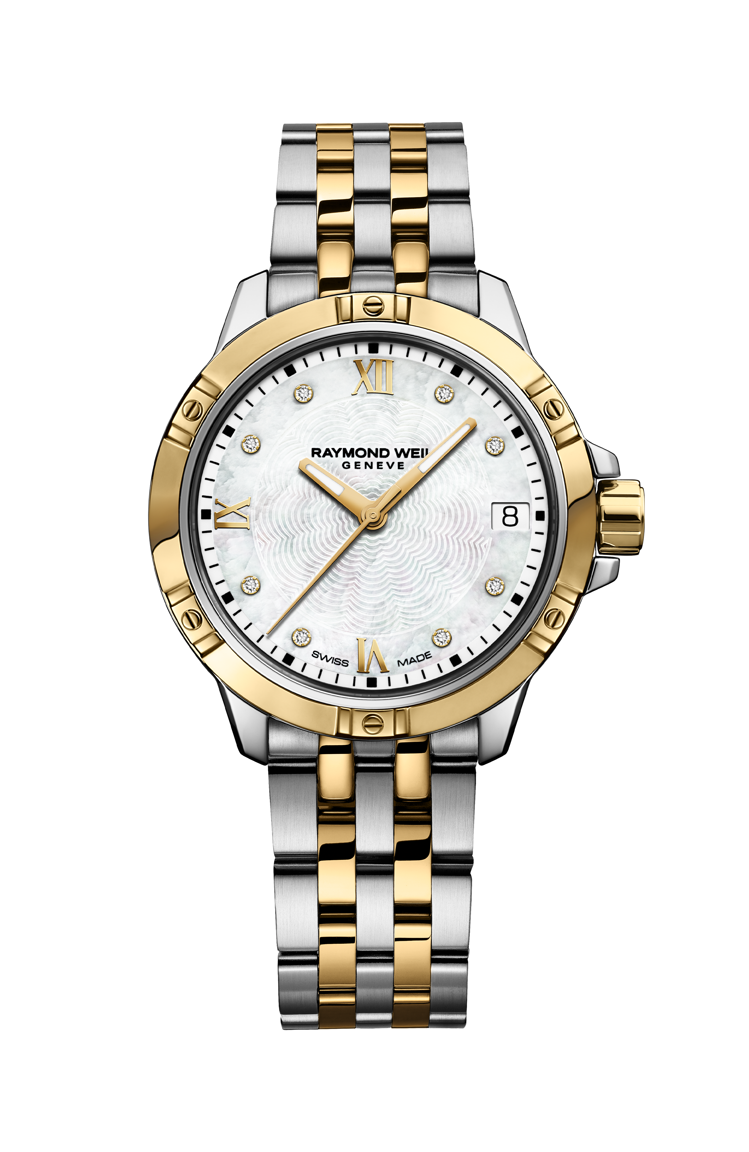Tango Classic Ladies Quartz Gold Two-Tone Stainless Steel Diamond Watch, 30mm