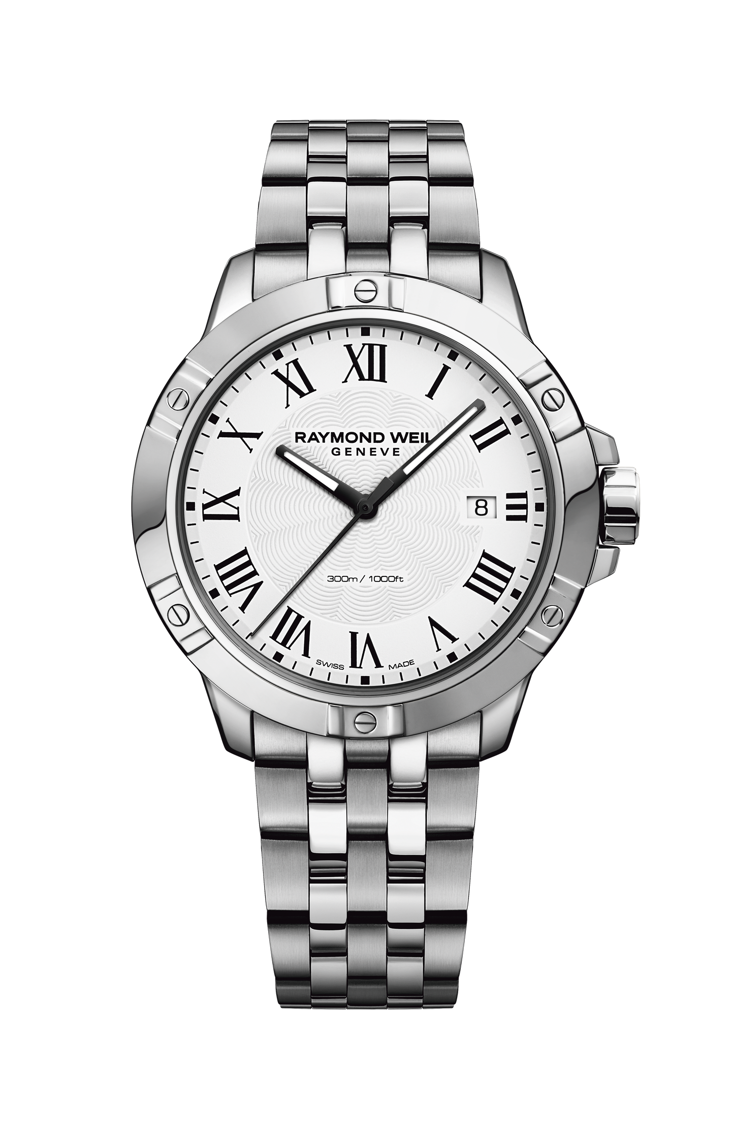 Tango Classic Men's Quartz Stainless Steel White Dial Watch, 41 mm