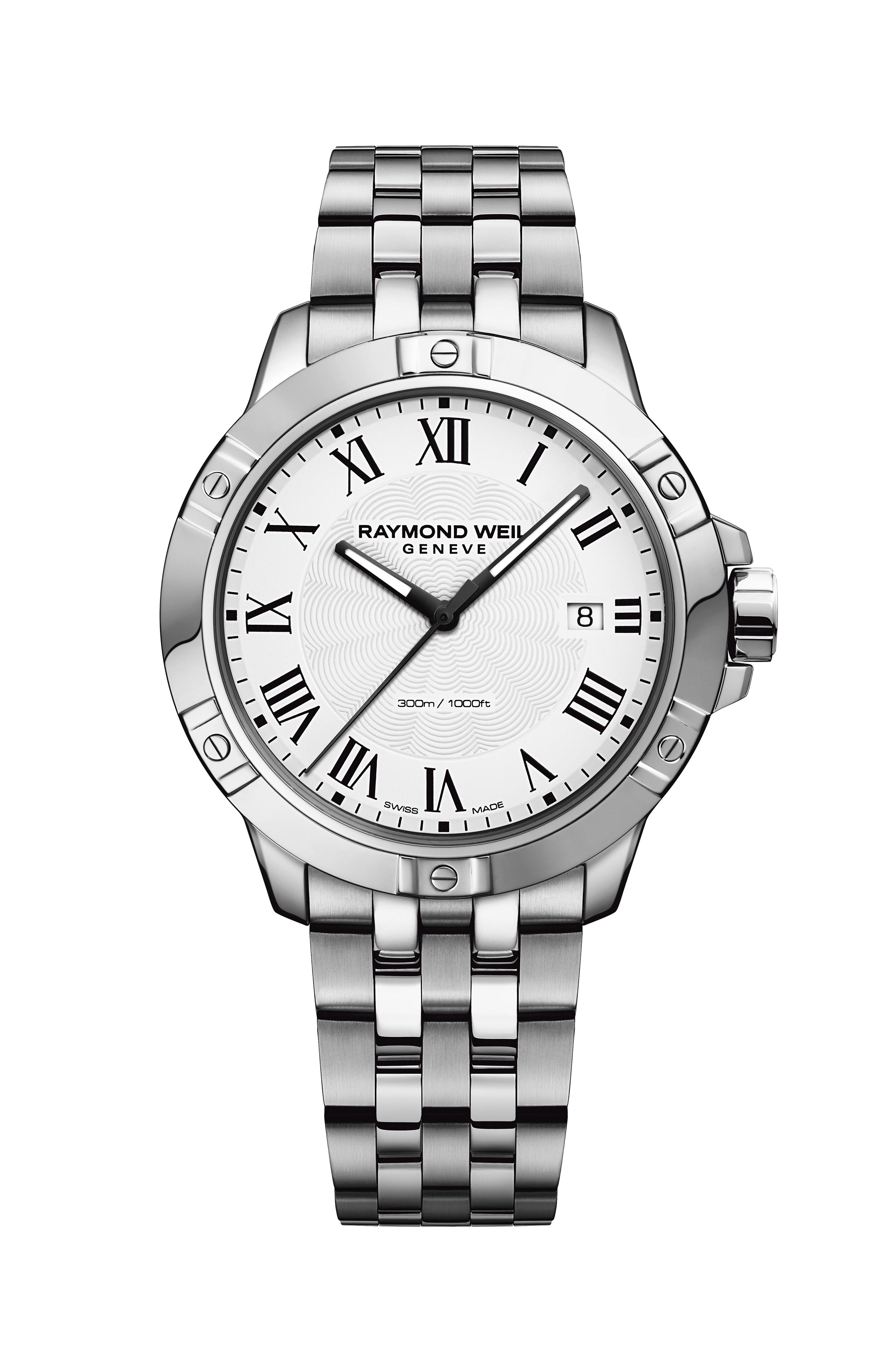 Tango Classic Men's Quartz Stainless Steel White Dial Watch, 41 mm