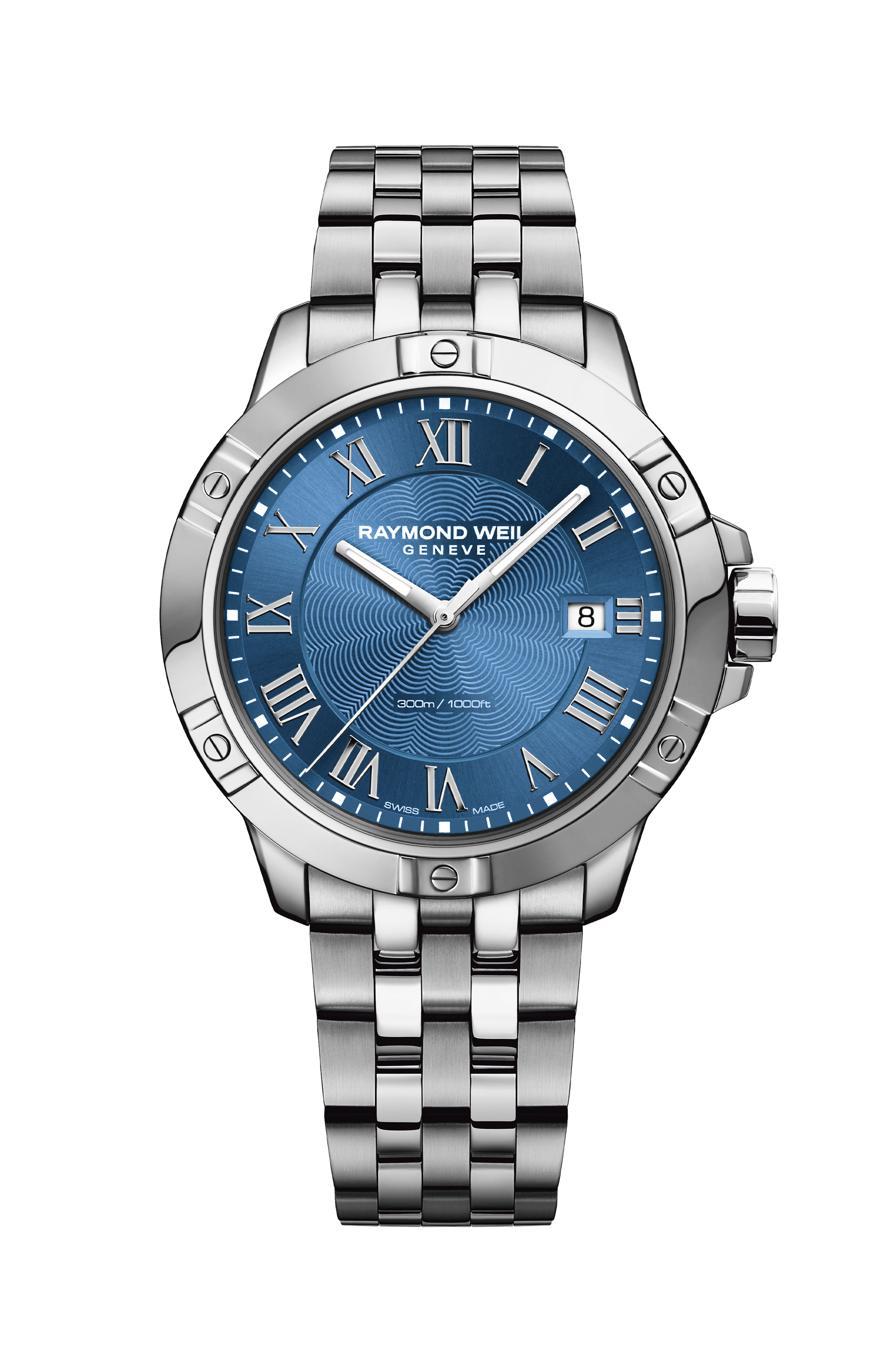 Men's Steel Blue Dial Quartz Bracelet Watch - Tango Men's Steel Blue Dial Quartz Bracelet Watch - Tango