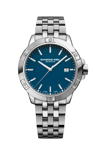Men's Classic Blue Dial Steel Bracelet Watch - Tango | RAYMOND WEIL