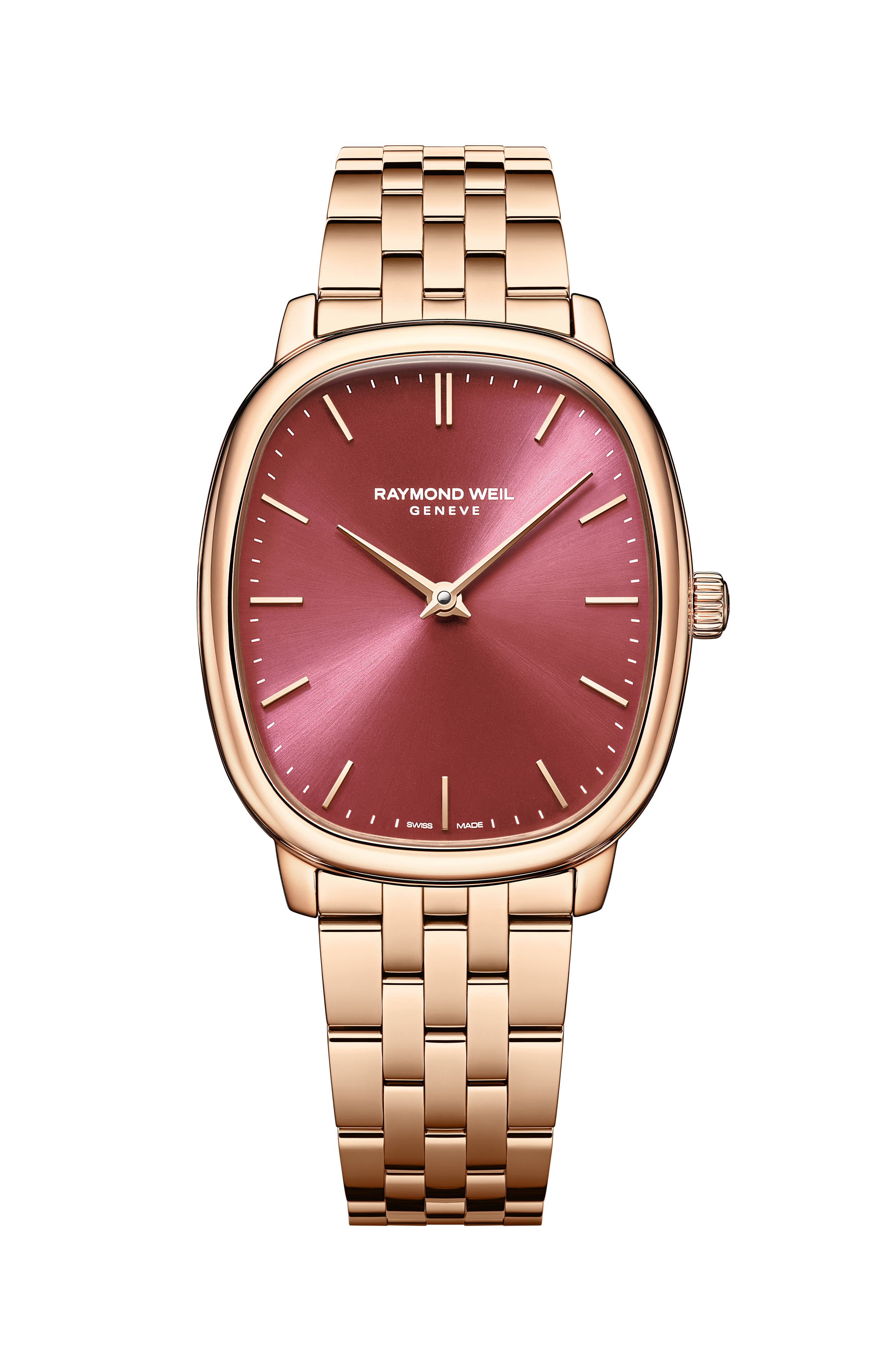 Toccata Heritage Red Grape Dial Mechanical Bracelet Watch, 33 x 38 mm