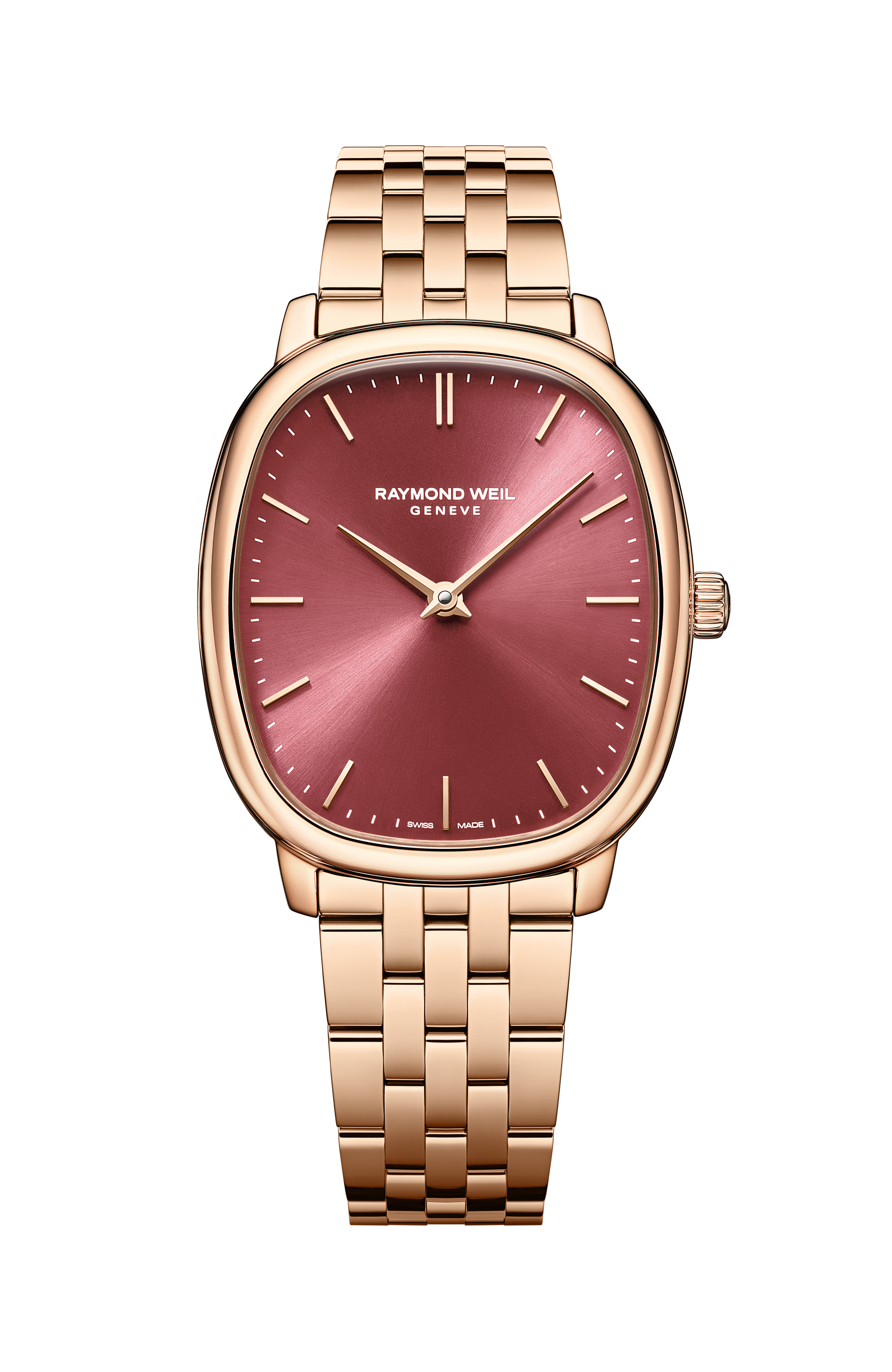 Raymond Weil Toccata Heritage Red Grape Dial Mechanical Bracelet Watch, 33 x 38 mm
