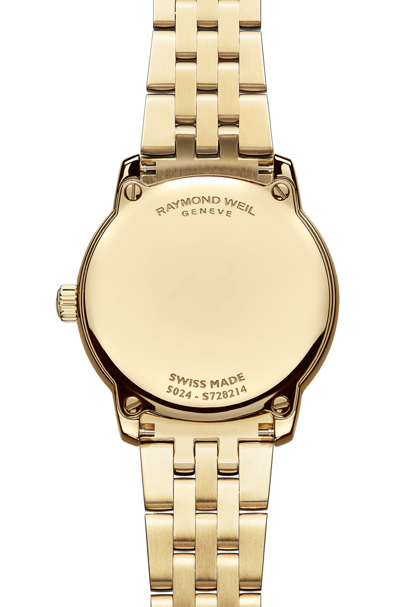 Classic Ladies Gold Diamond Quartz Watch - Toccata | RAYMOND WEIL Classic Ladies Gold Diamond Quartz Watch - Toccata | RAYMOND WEIL