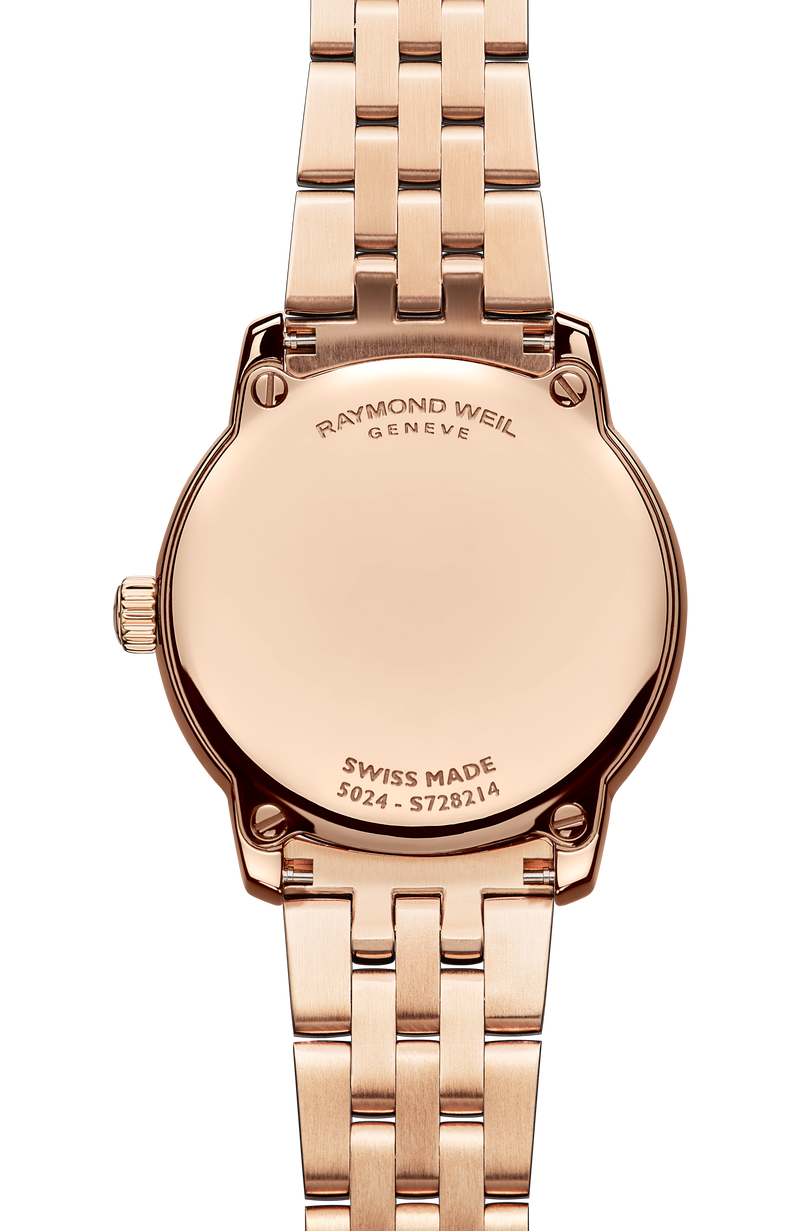 Toccata Ladies Classic Stainless Steel Rose Gold Dial Quartz Watch, 24 mm